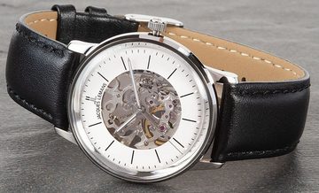 Jacques Lemans Mechanische Uhr Retro Classic, N-207ZA, Armbanduhr, Herrenuhr, Handaufzug, skelettiertes Zifferblatt