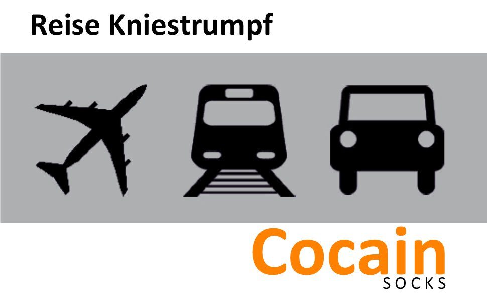 Cocain underwear Kompressionsstrümpfe Reisekniestrümpfe Gesundheitsstrümpfe Stützfunktion Kompressionseffekt (1-Paar) beschleunigt die Durchblutung