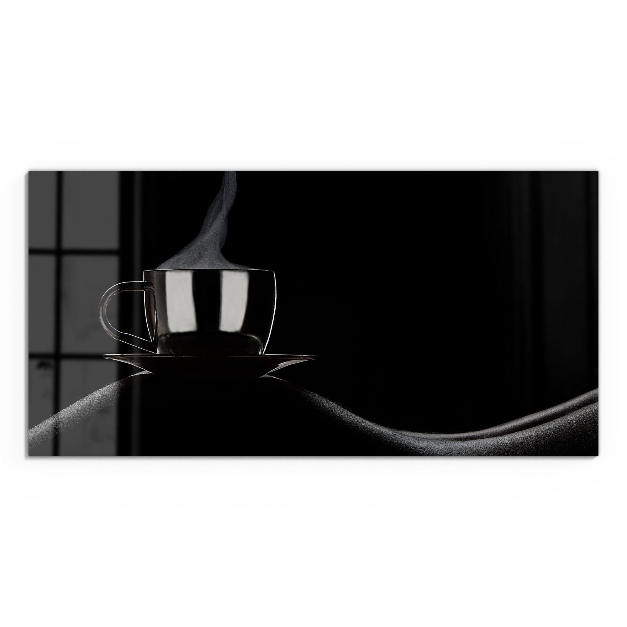 DEQORI Glasbild 'Sinnliche Kaffeepause', 'Sinnliche Kaffeepause', günstig online kaufen