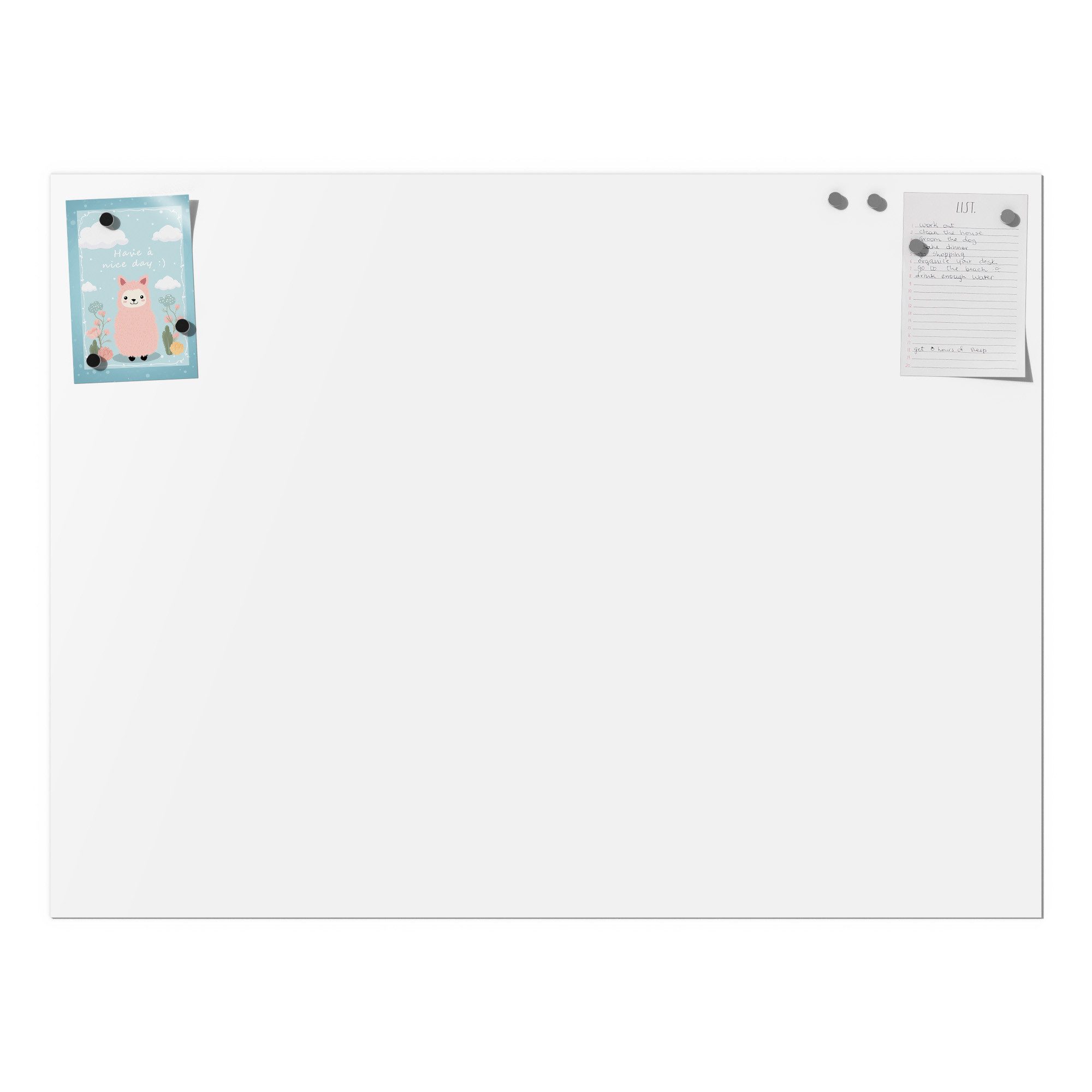 DEQORI Magnetfolie 'Unifarben - Weiß', beschreibbar Heizung Magnetmatte magnetisch Magnetfolie