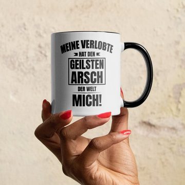 22Feels Tasse Verlobter Geschenk Männer Verlobung Bekannt Geben Für Ihn Spruch, Keramik, Made in Germany, Spülmaschinenfest, Zweifarbig