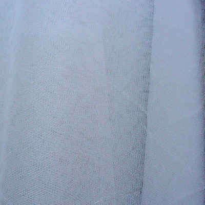 Stoff Kreativstoff Tüll Polyester weiß 1,4m Breite