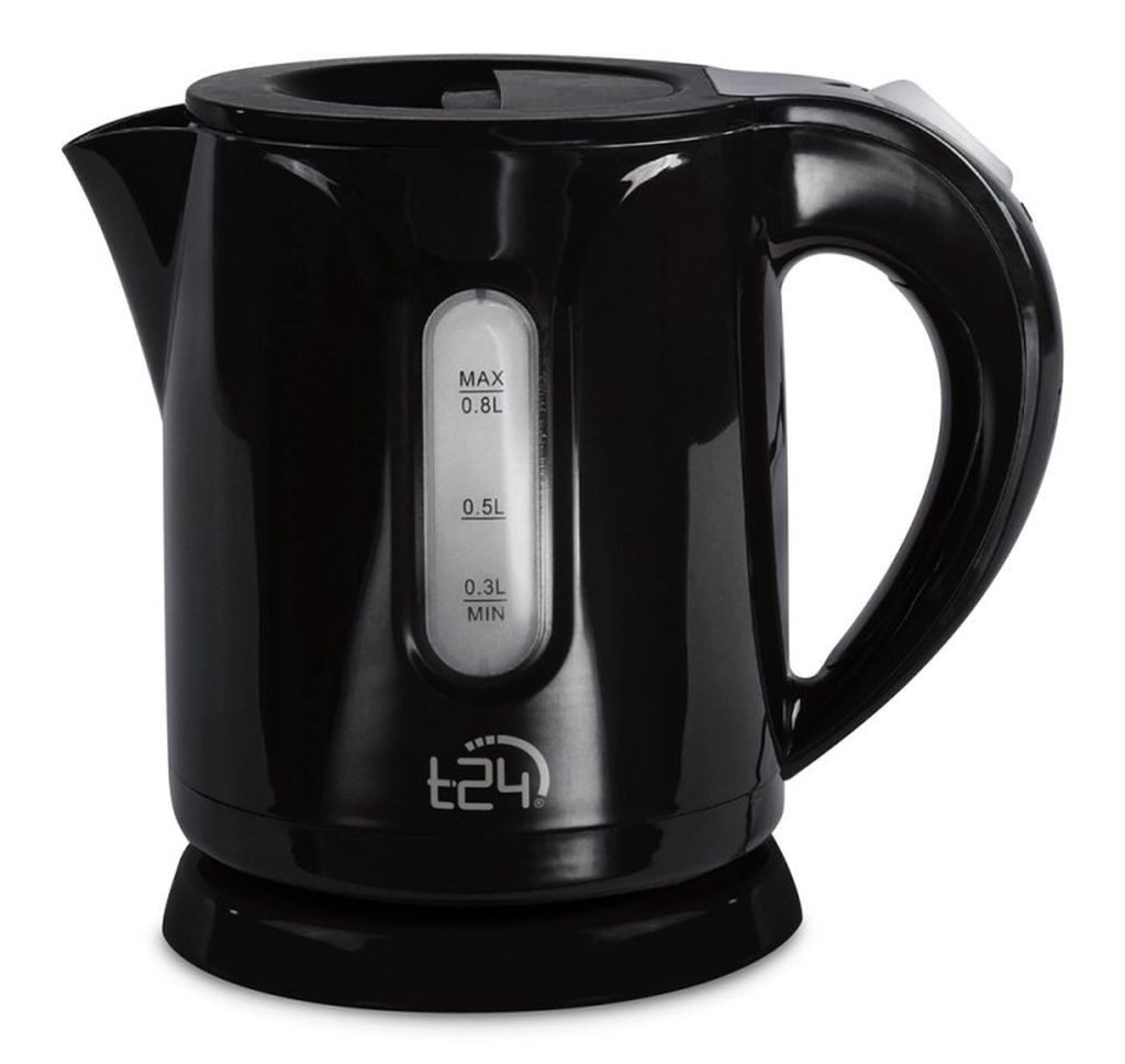 T24 Wasserkocher Mini Wasserkocher 0,8 Liter kabellos 1100 Watt Reisewasserkocher Campi, 0.80 l