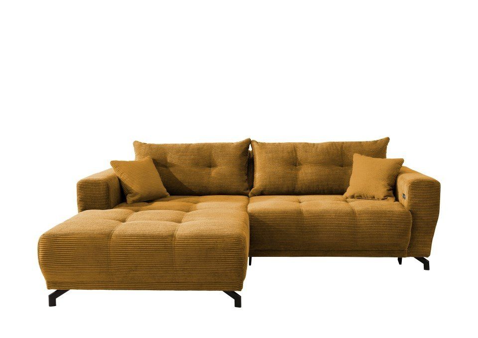Myhomelando Ecksofa Cord Renegade L-Form, Elektrofunktion, 246 x 177 cm, Co günstig online kaufen