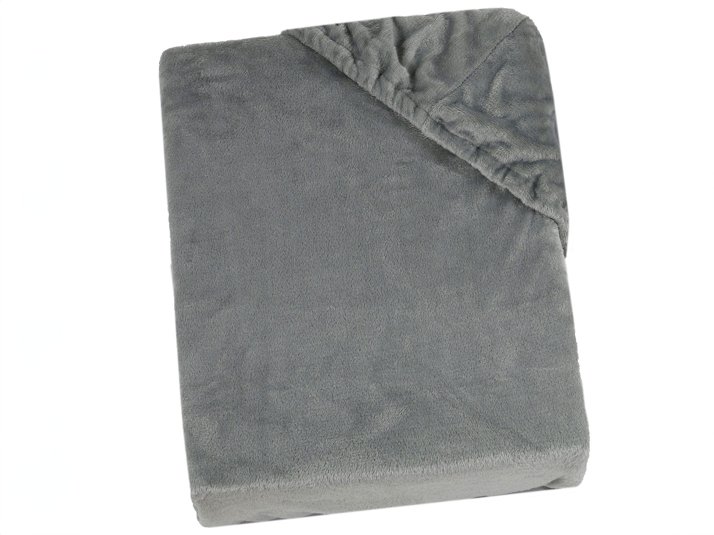 ZOLLNER Spannbettlaken, Mikrofaser, Gummizug: rundum, 90 x 200 cm, 100% Pol günstig online kaufen