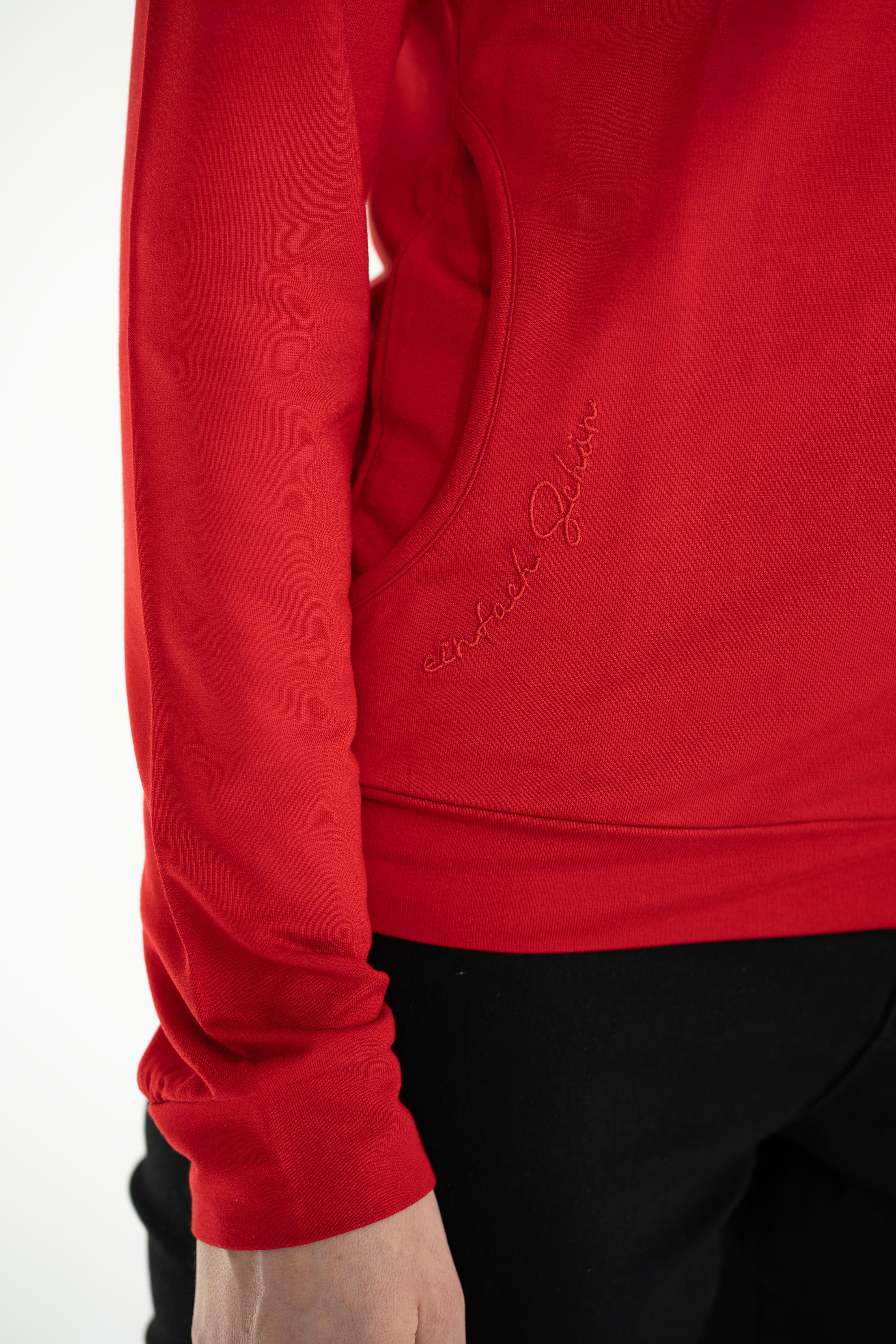 einfach Schön Sweatjacke Ruby rot