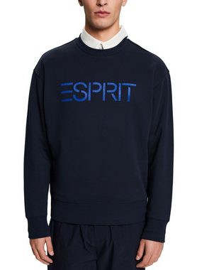 Esprit Sweatshirt Rundhals-Sweatshirt aus Bio-Baumwolle mit Logo (1-tlg)