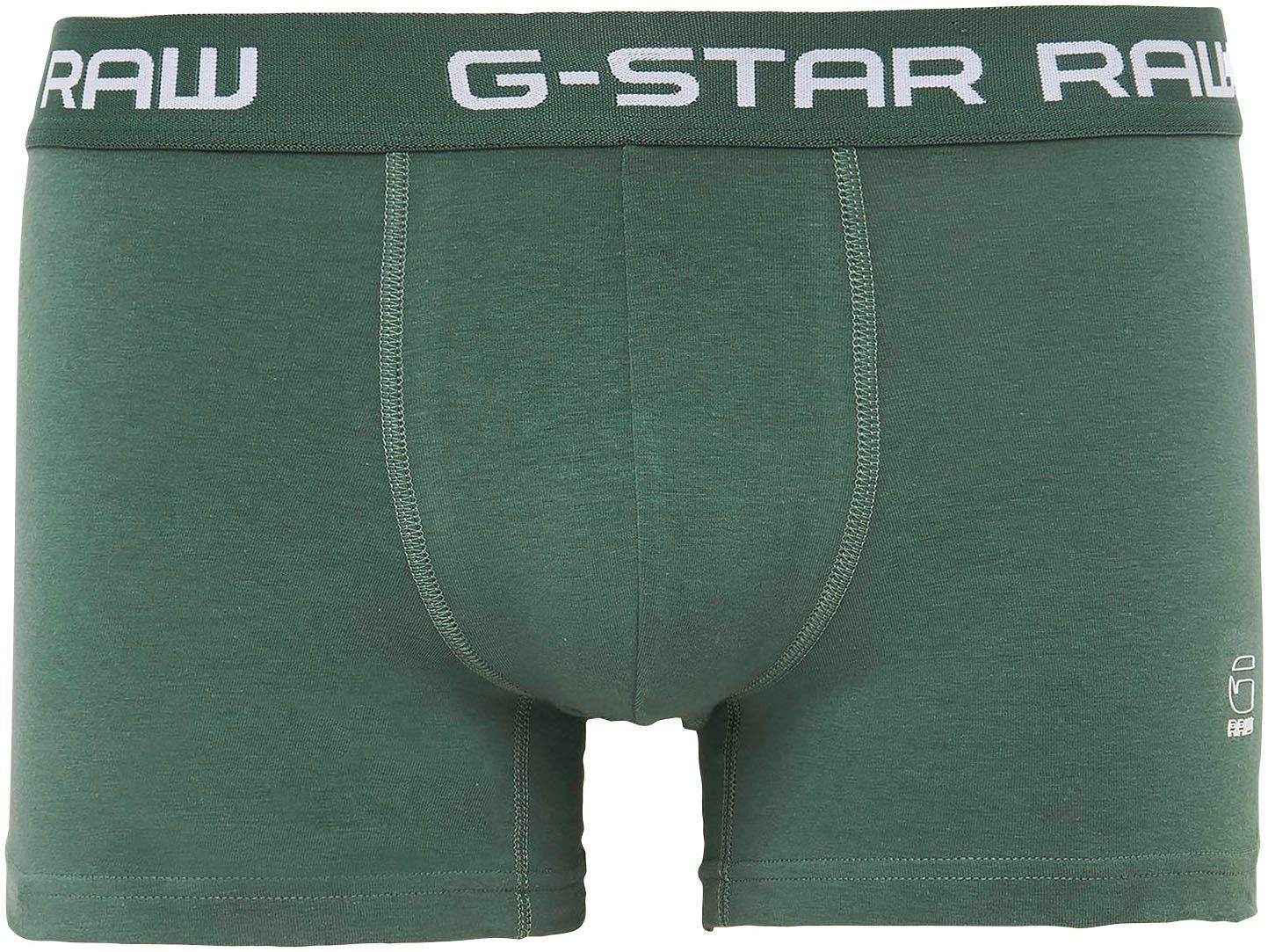 G-Star RAW Boxer (Packung, 3 grau-meliert, pack grün, anthrazit-meliert 3-St., trunk Classic 3er-Pack) clr