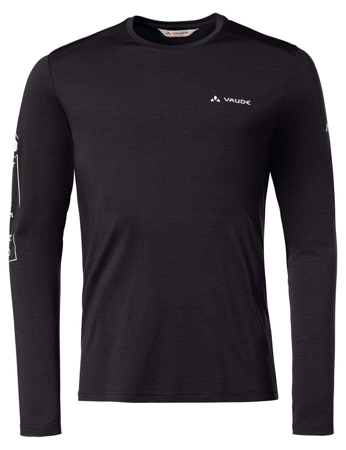 VAUDE T-Shirt Men's Monviso Wool LS T-Shirt (1-tlg) black uni