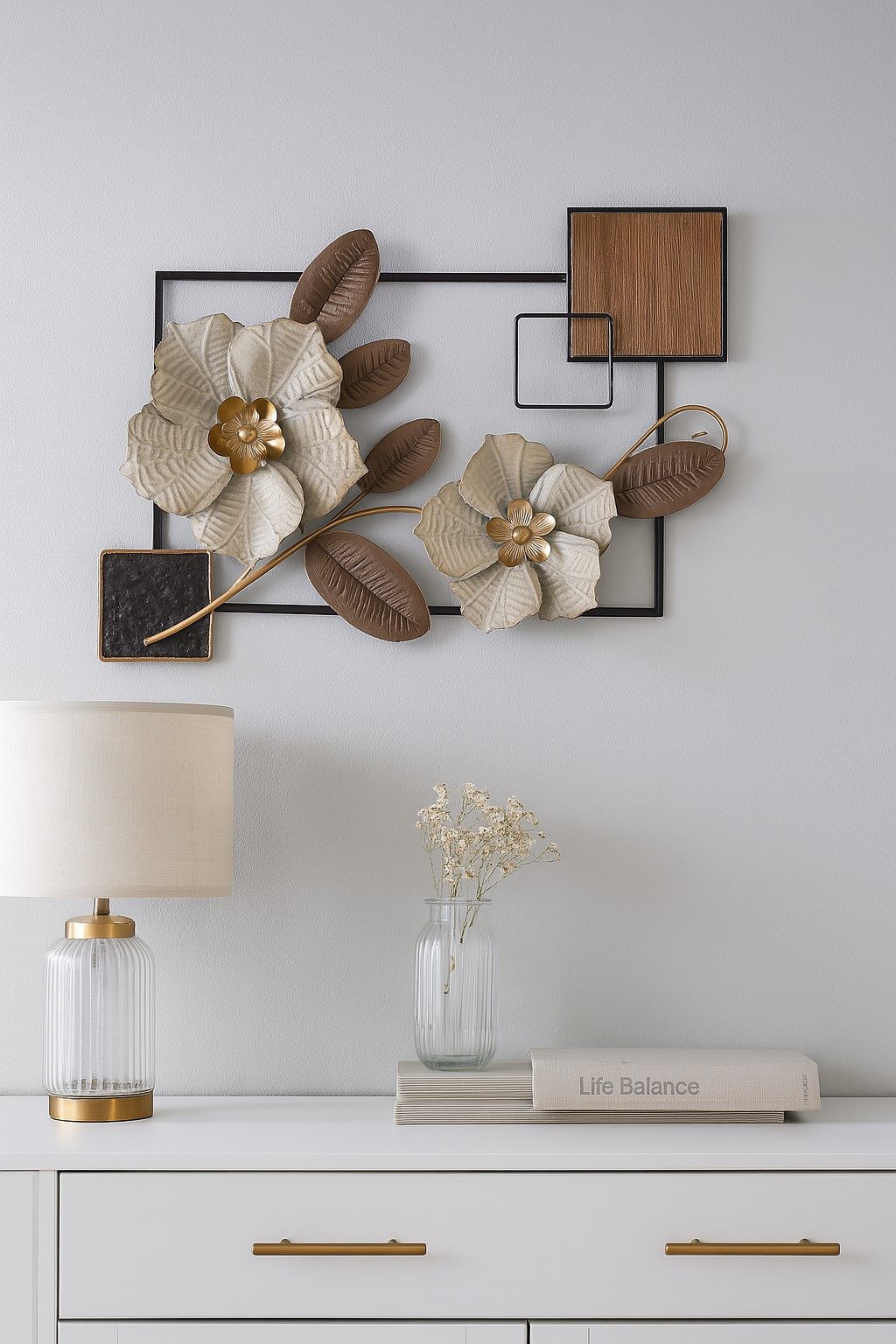 moebel-direkt-online Wanddekoobjekt Moderne 3-D-Wanddekoration aus Metall