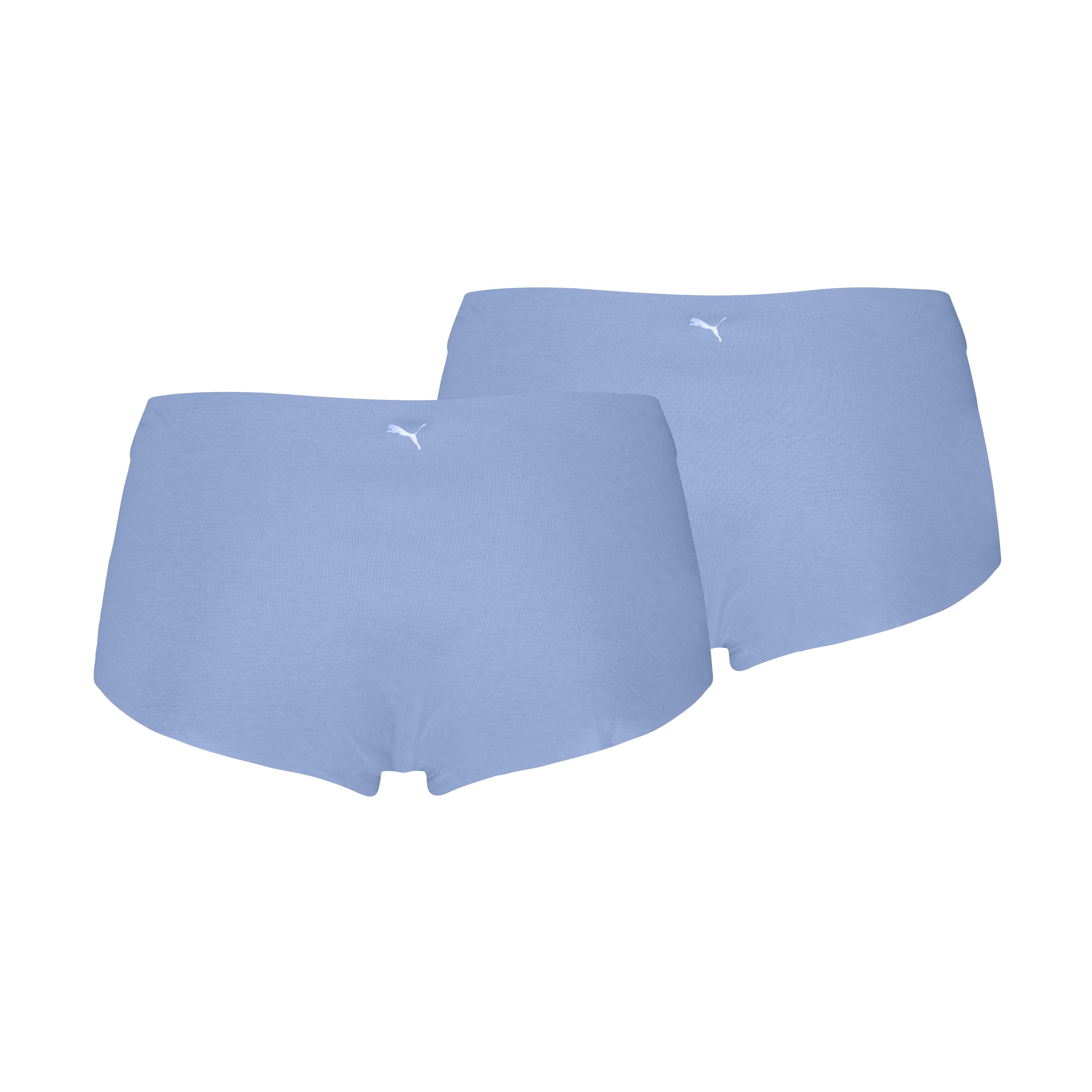 PUMA Panty PUMA WOMEN INVISIBLE COTTON MINI SHORTS 2P (2er Pack) nahtlose Ränder für eine unsichtbare Passform