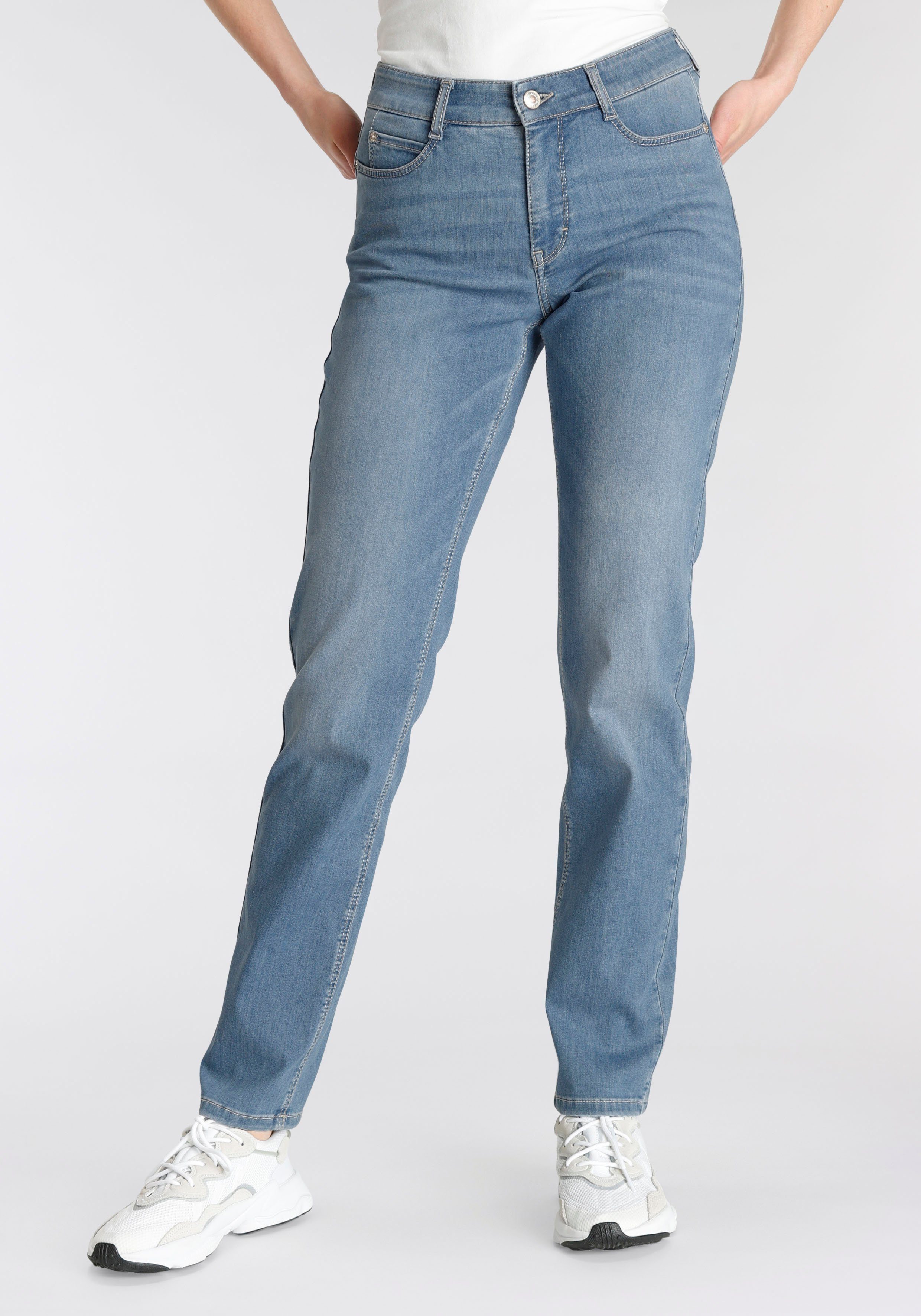 MAC Stretch-Jeans Dream mit Stretch perfekten Sitz light blue den für stone