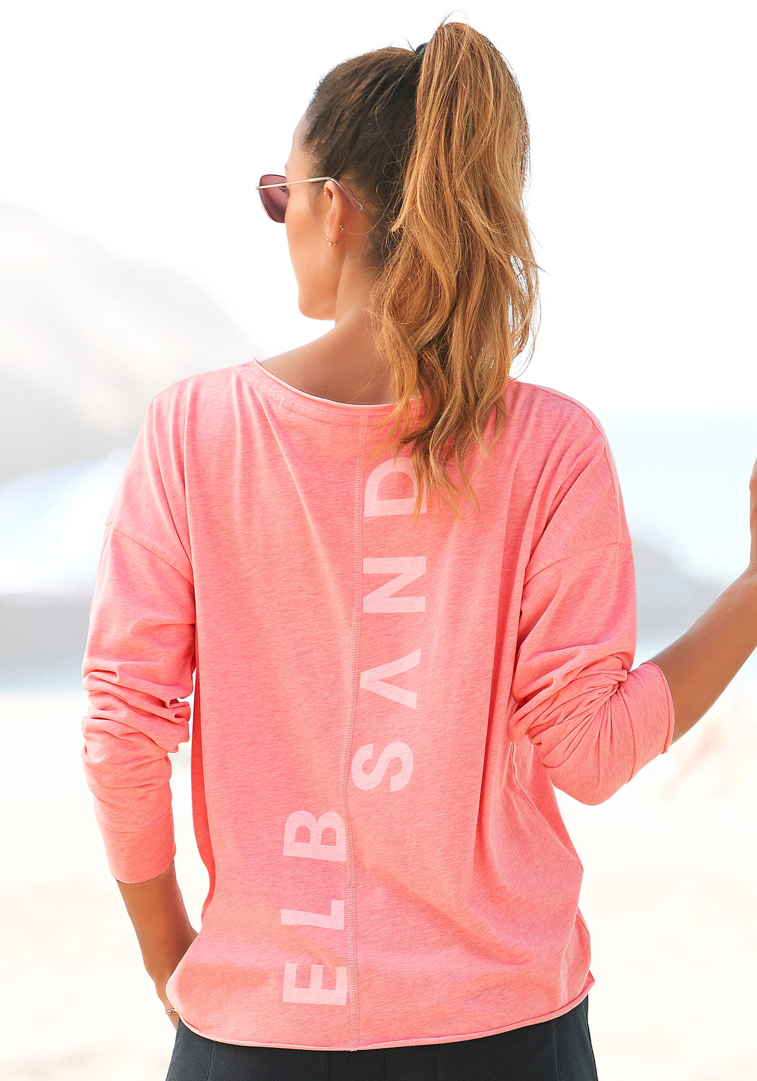 Elbsand Langarmshirt Eltje mit Logodruck hinten, günstig online kaufen