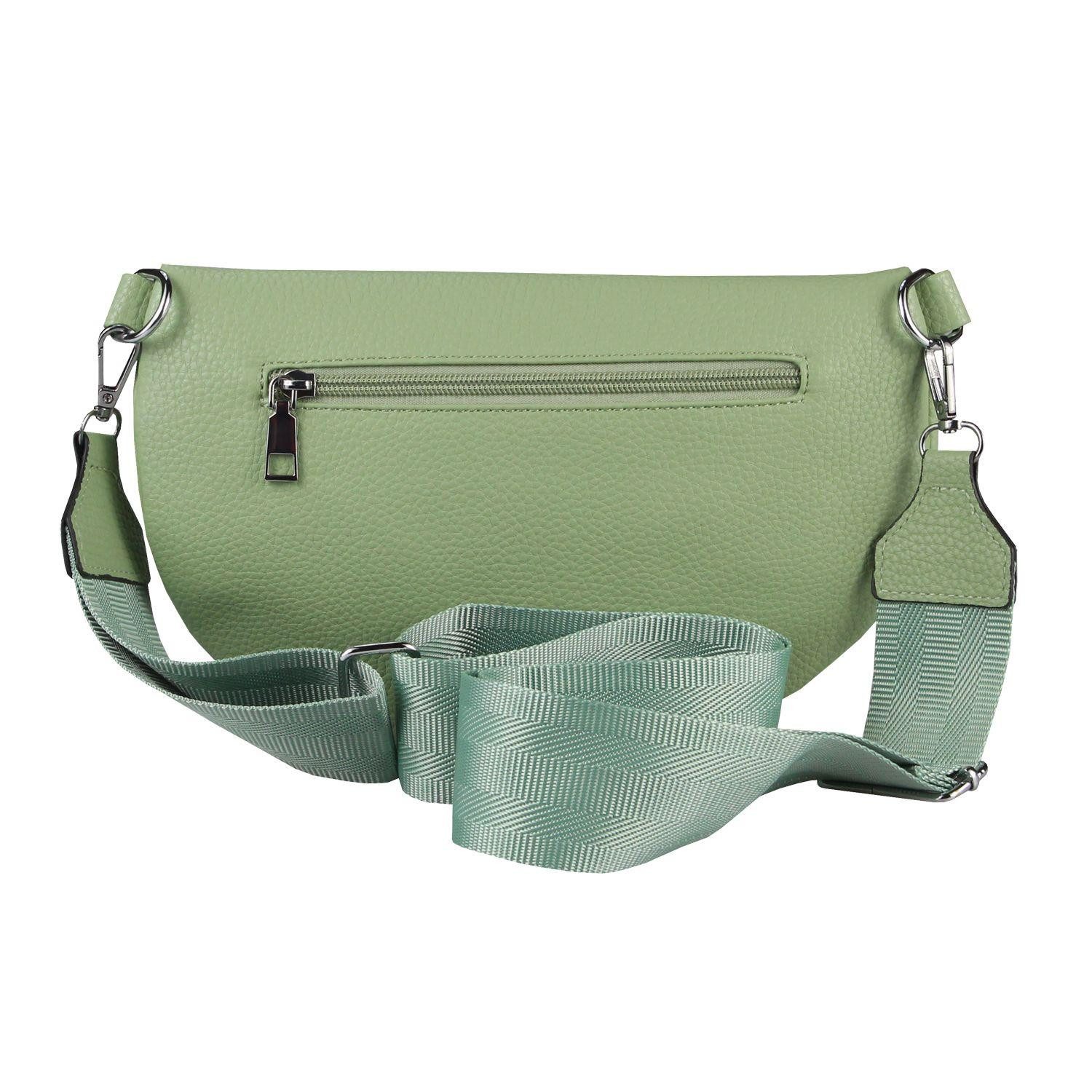 ITALYSHOP24 Bauchtasche Damen Gürteltasche Umhängetasche CrossBody günstig online kaufen
