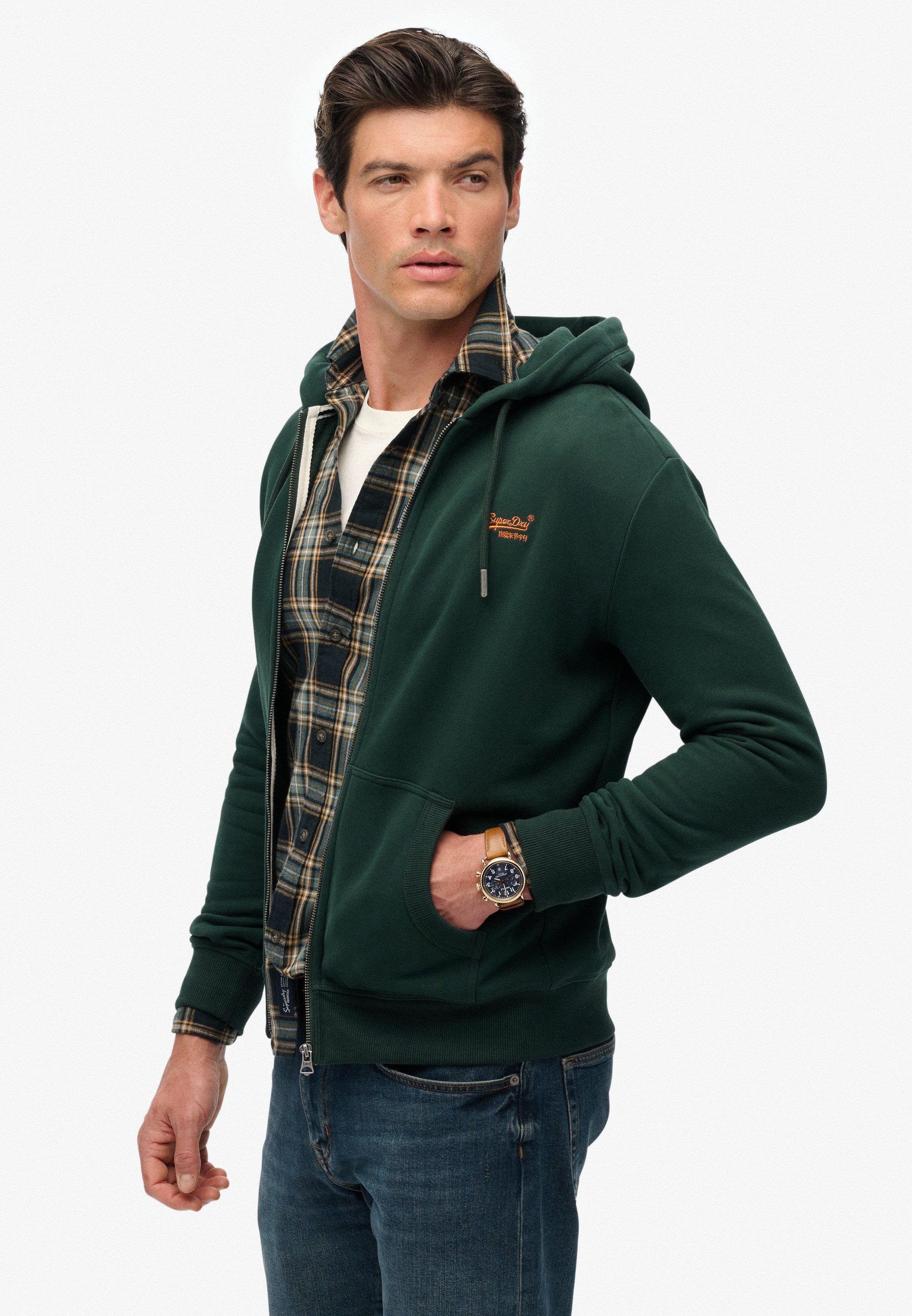 Superdry Kapuzensweatjacke ESSENTIAL LOGO ZIP HOODIE HB Baumwollmischung, s günstig online kaufen
