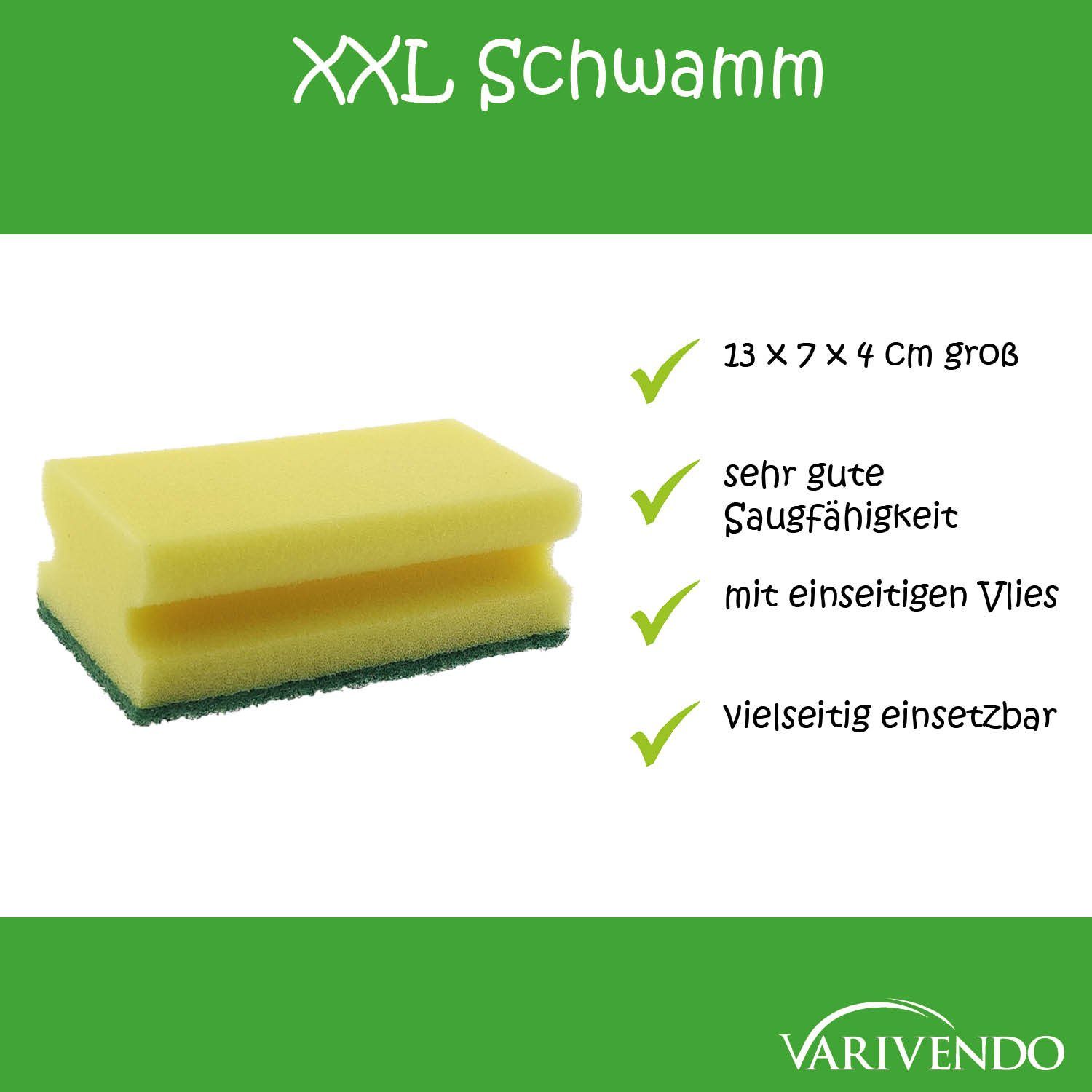varivendo Reinigungsschwamm Vliesschwamm 4er, Scheuerschwämme Putzschwmm Reinigungsschwamm
