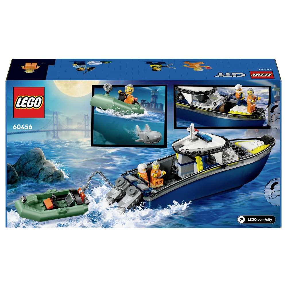 LEGO® 60456 LEGO® CITY Verfolgungsjagd im Polizeiboot Konstruktionsspielsteine