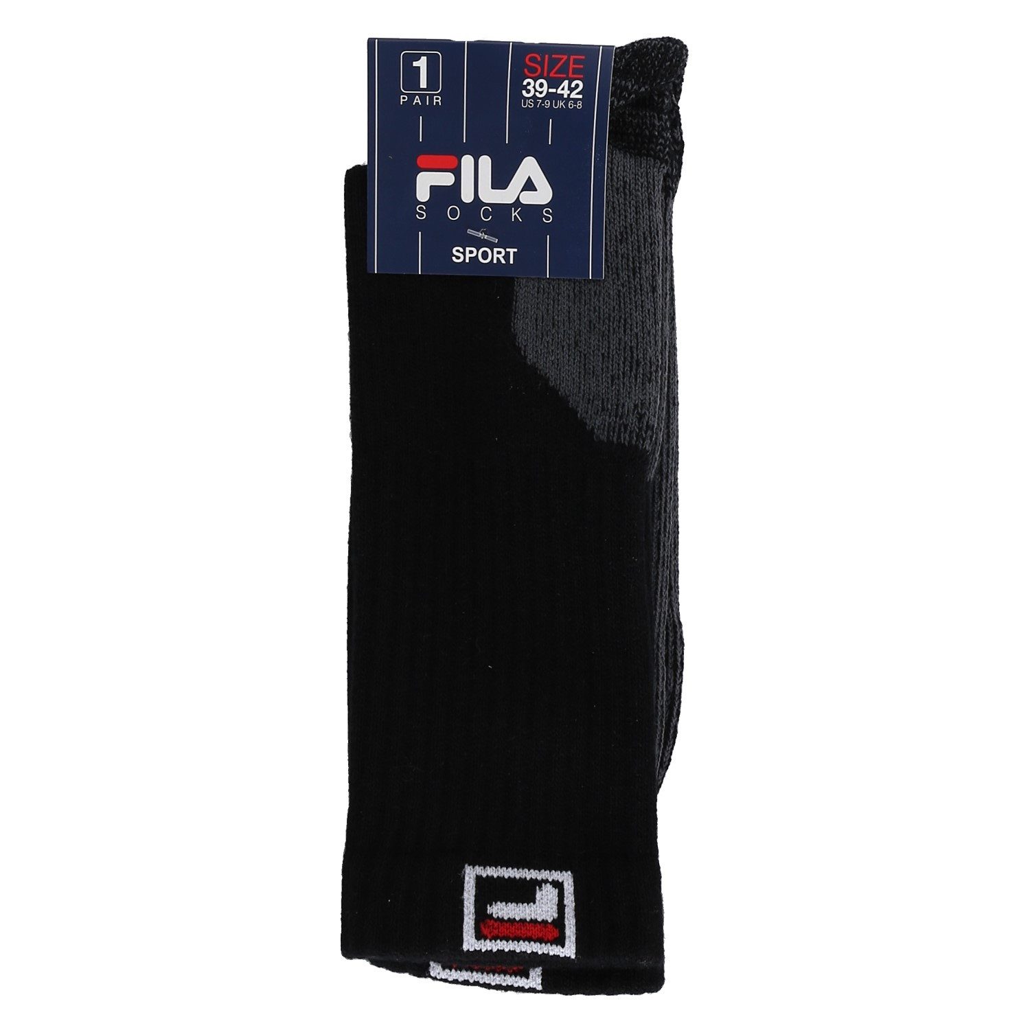 Fila Tennissocken Crew Logo gestrickt schwarz Herren - 1 Paar