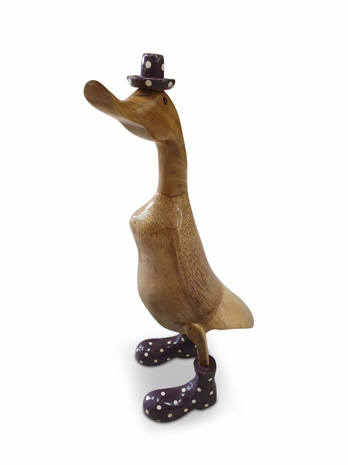 Kinaree Dekofigur Deko Holz Ente mit Gummistiefel und Hut, jeden Anlass, Na günstig online kaufen