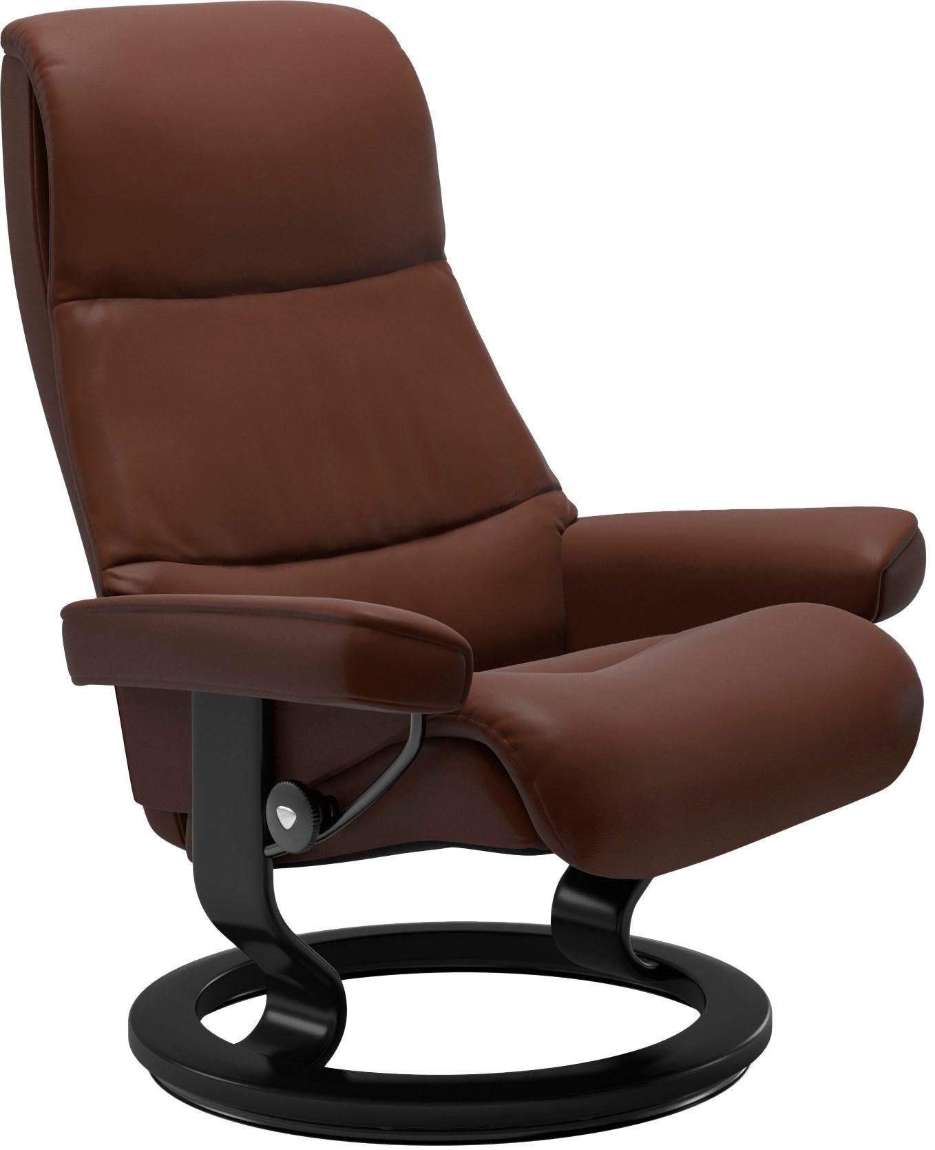 L,Gestell Größe Stressless® Base, View, Schwarz mit Classic Relaxsessel