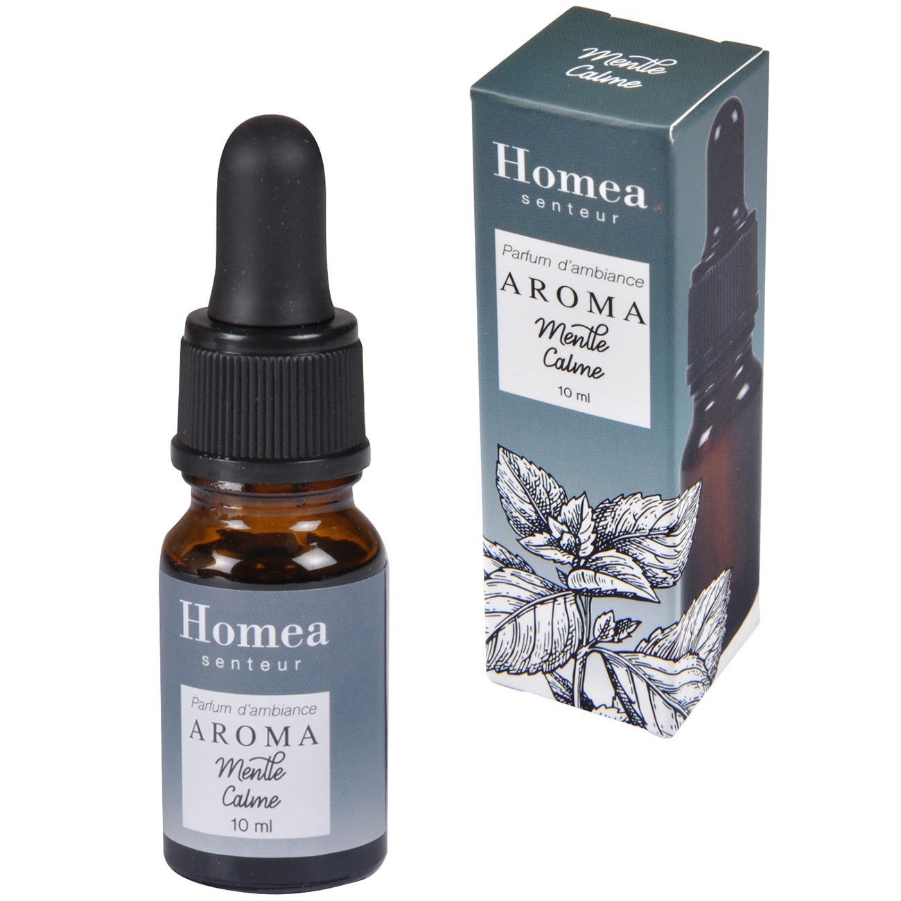 Homea Duftöl Pfefferminz-Duftöl 10 ml für Duftlampen & Diffuser frisches Raumöl (1-St., 1er-Set & 2er-Set), für erfrischende Raumatmosphäre & Diffuser, mit Tropfverschluss
