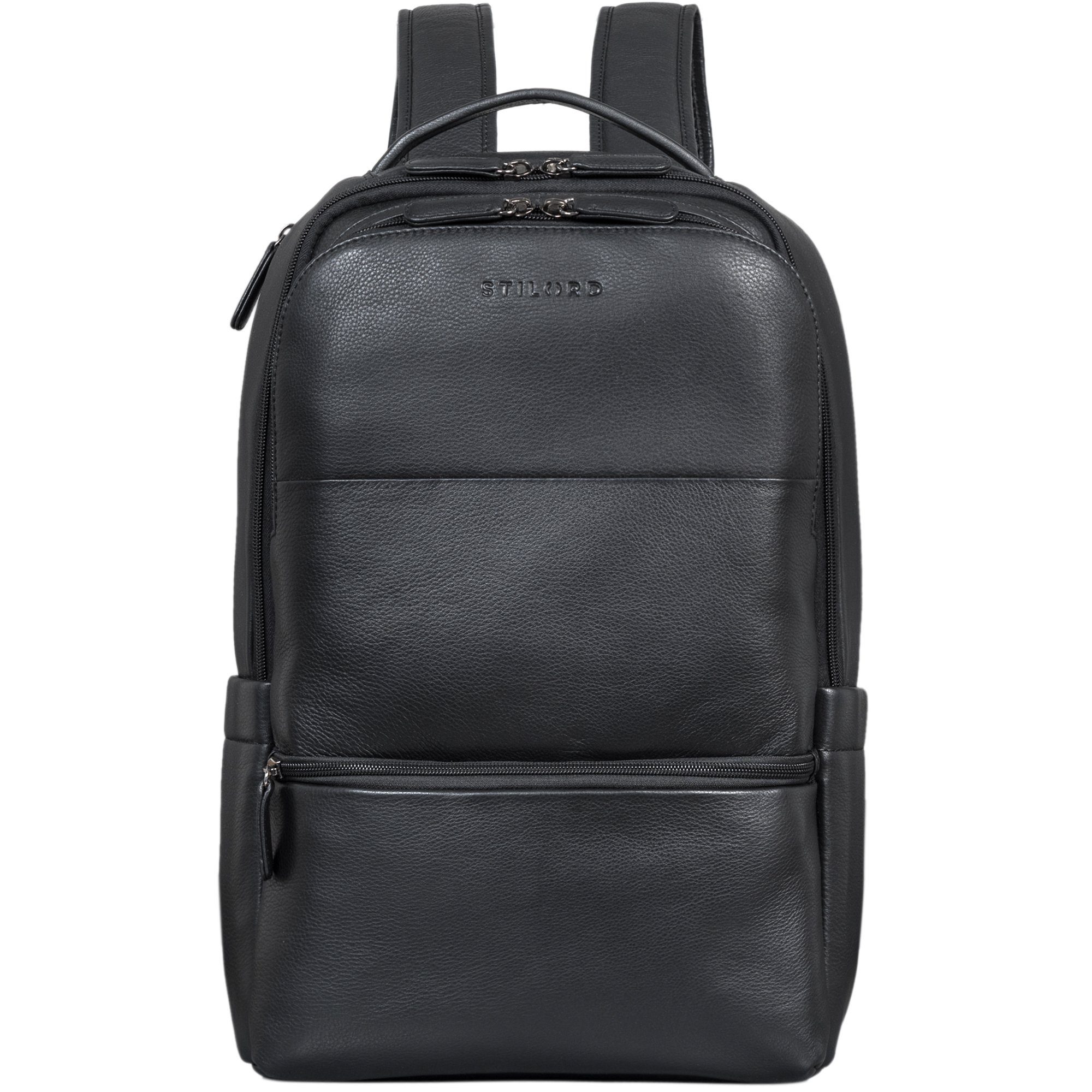 Notebookrucksack "Thore" Luxuriöser Leder Rucksack mit Laptopfach 17 Zoll