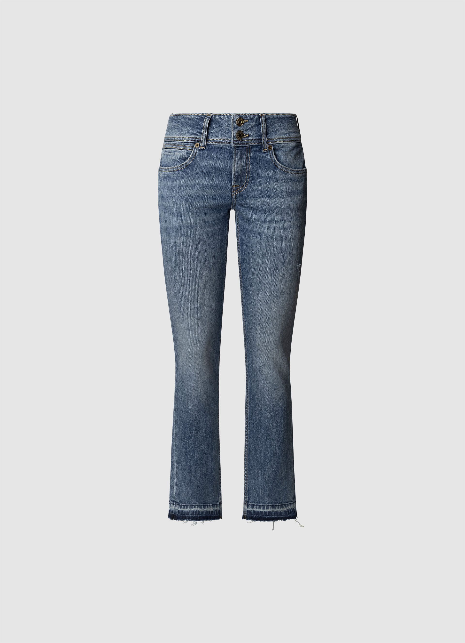 Pepe Jeans Slim-fit-Jeans SLIM JEANS LW mit doppeltem Knopfverschluss