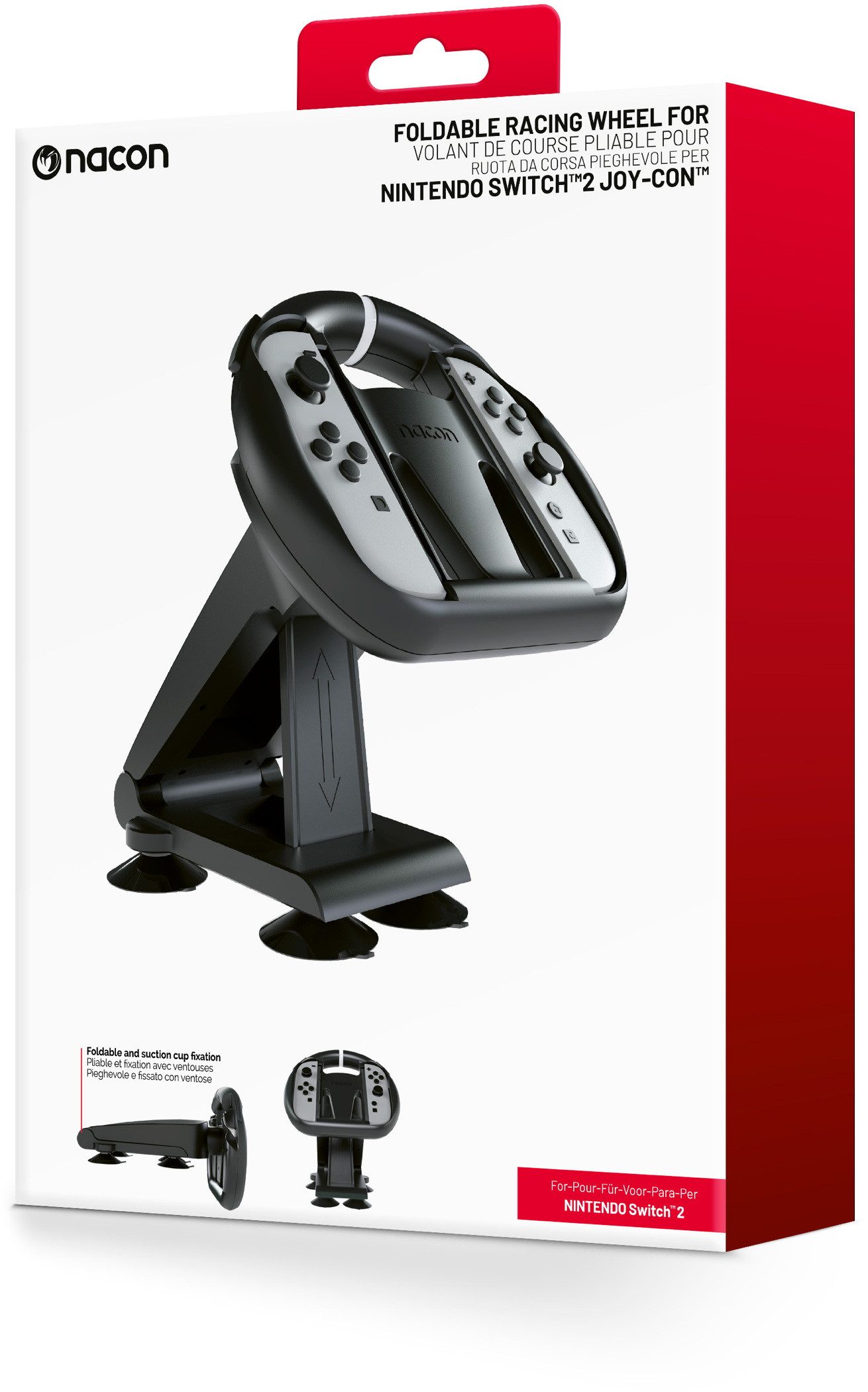 nacon für Nintendo Switch 2 Wheel klappbares Lenkrad Joy-Con NA028232 Zubehör Nintendo