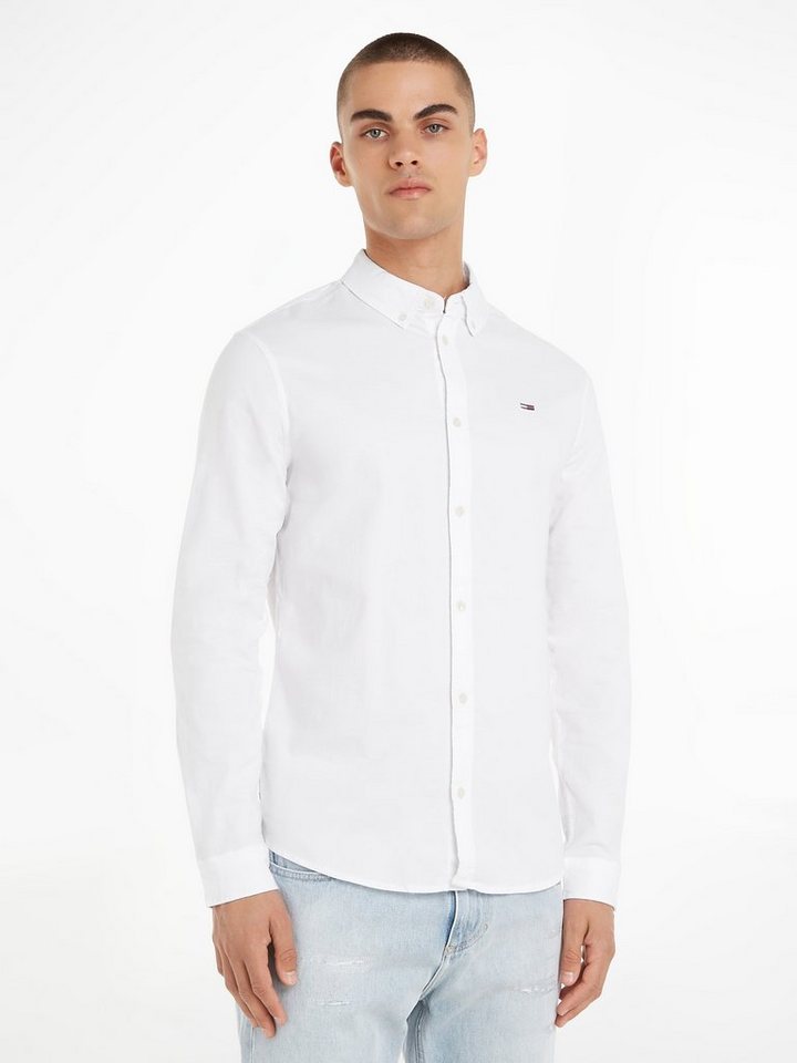 Tommy Jeans Langarmhemd TJM SLIM STRETCH OXFORD SHIRT