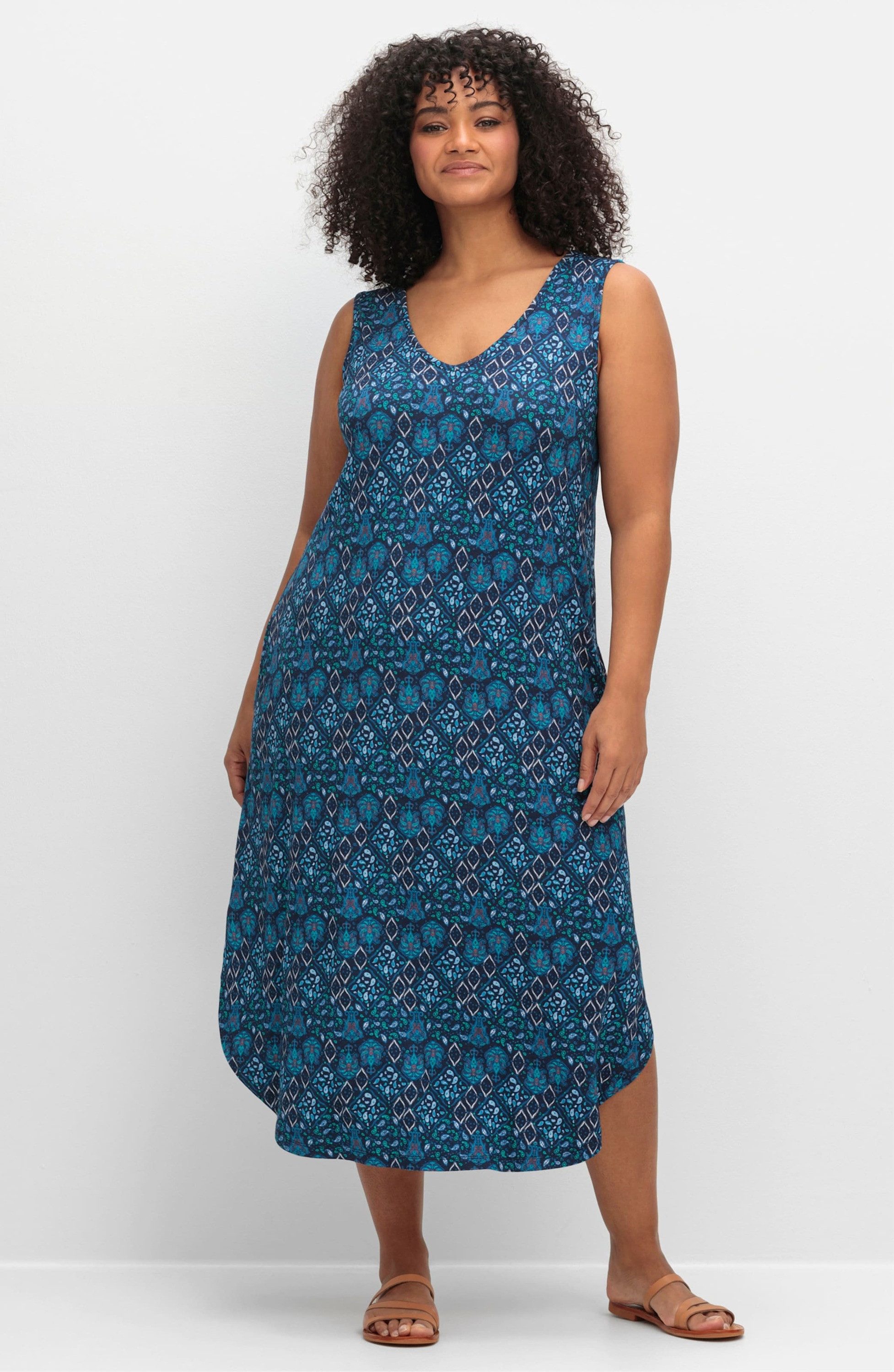 Sheego Jerseykleid Jerseykleid Ärmellos günstig online kaufen