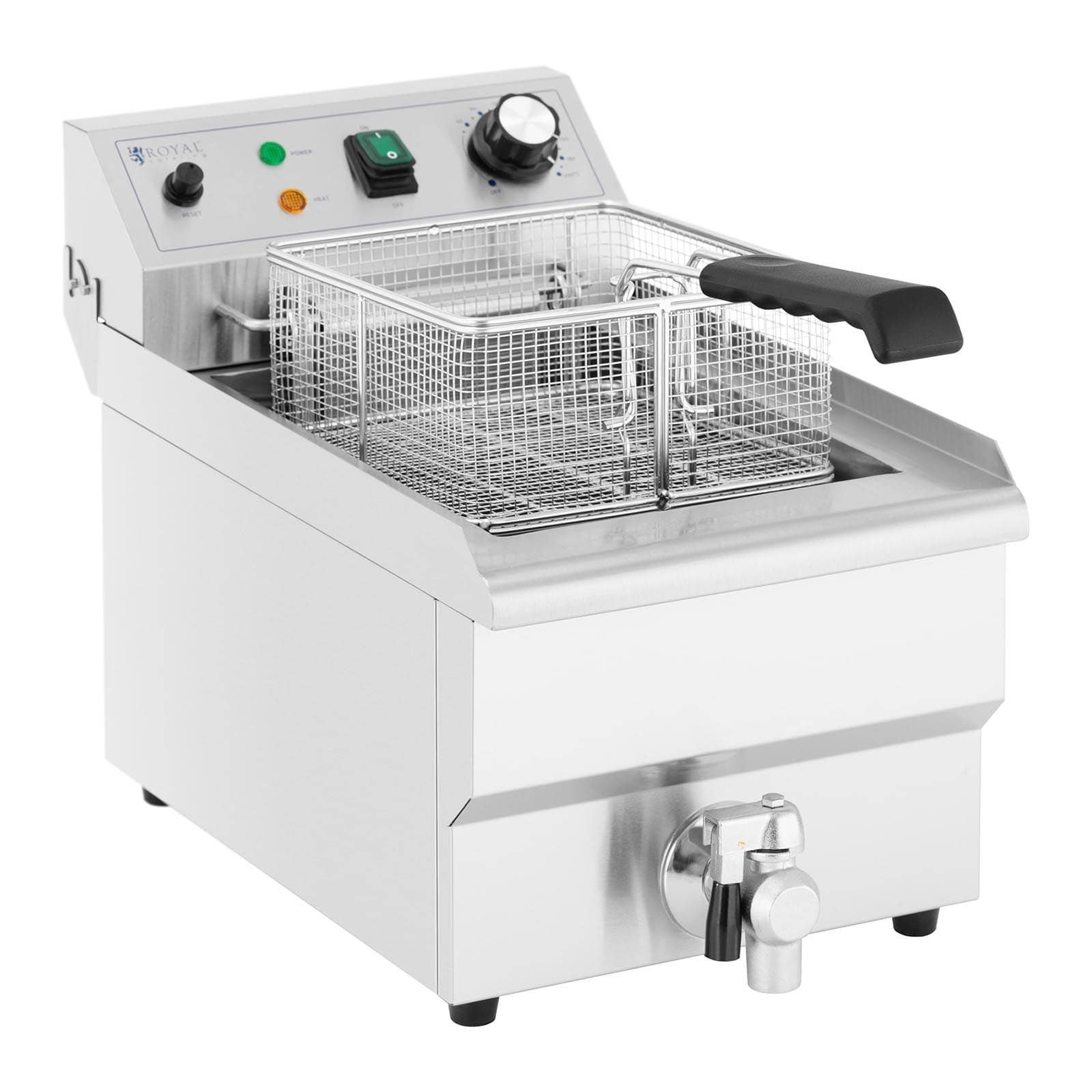 3.000 9 W Fritteuse Royal Catering Fritteuse Elektro-Fritteuse Kaltzonen L Fritteuse W, 3000 Gastro