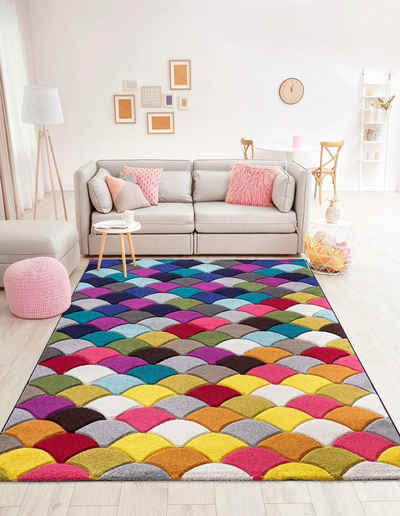 Hochflor-Teppich Hochwertiger Teppich Wohnzimmer, TEPPIA, Wohnzimmerteppich Teppichläufer Küchenteppich Rutschfest