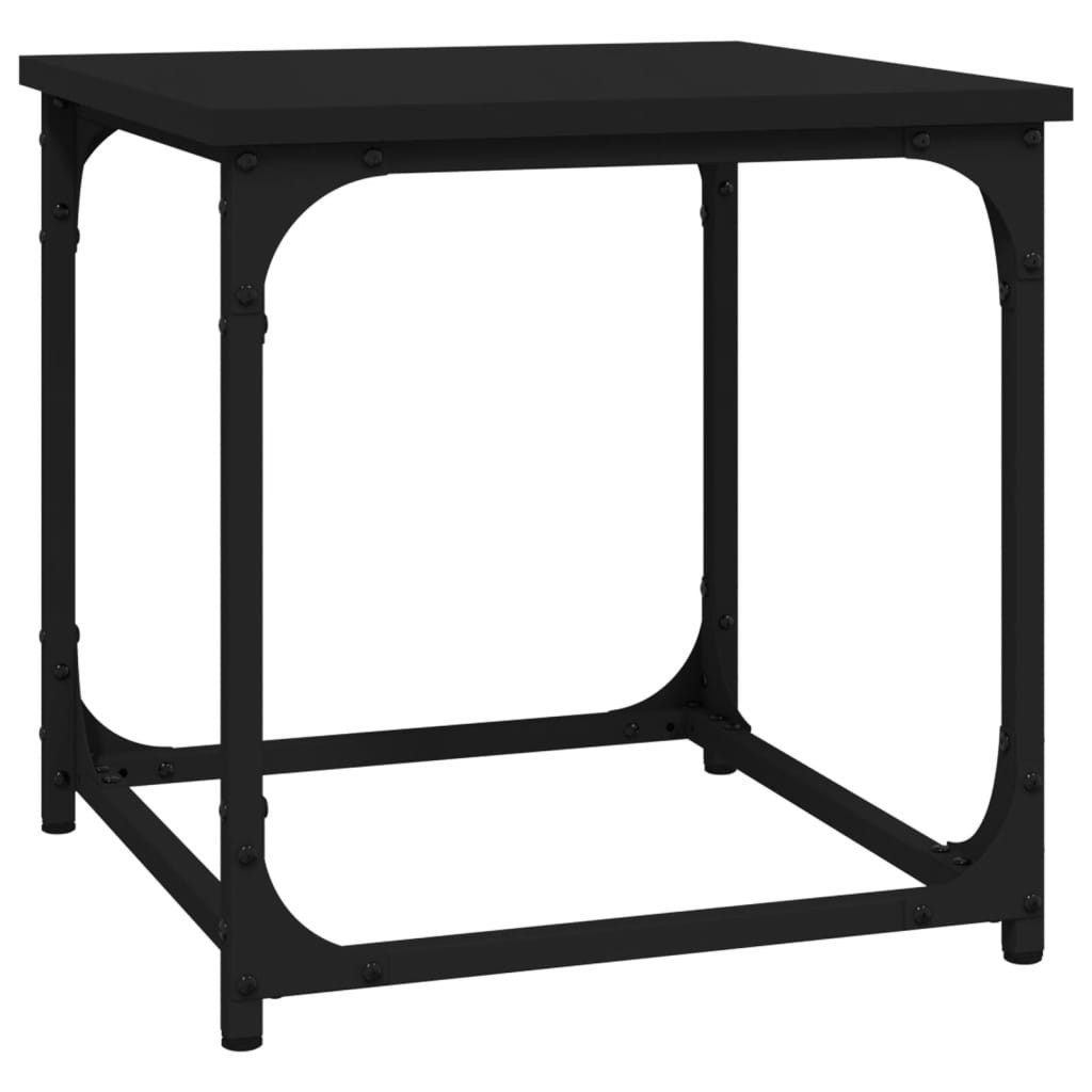 vidaXL Ablagetisch, Beistelltisch Schwarz 40x40x40 cm Holzwerkstoff