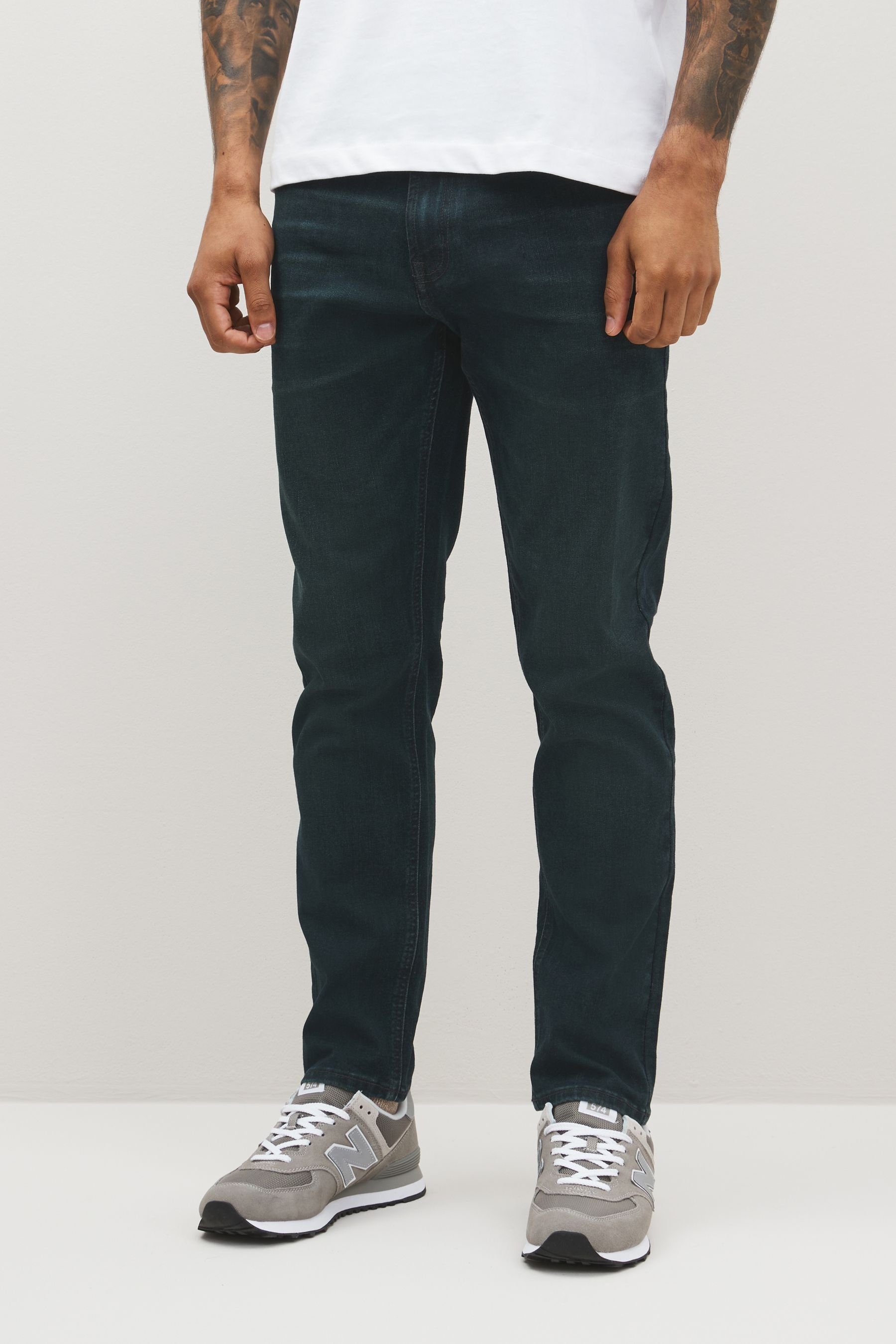 Motionflex Slim Blue/Green - Slim-fit-Jeans Next Jeans (1-tlg)