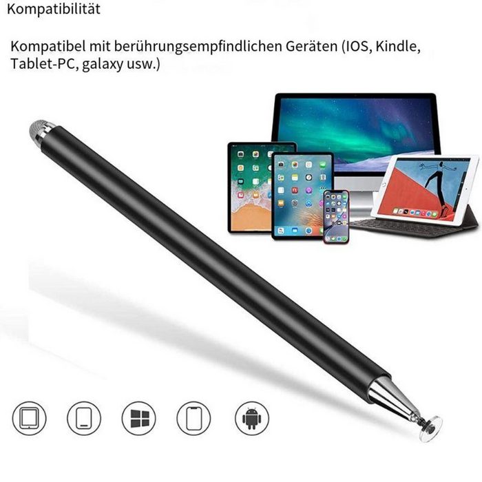 Mmgoqqt Eingabestift Stift Pencil für alle Android Smartphone Tablets iPhone iPad Samsung Eingabestifte mit Palm Rejection Schrägstellung &amp; Magnet Adsorption QN12545