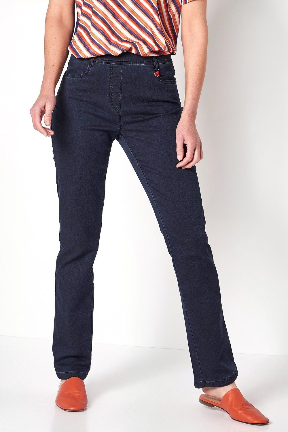 Relaxed by TONI Schlupfhose Relaxed Alice by Jeans Toni dunkelblau Damen (1-tlg)