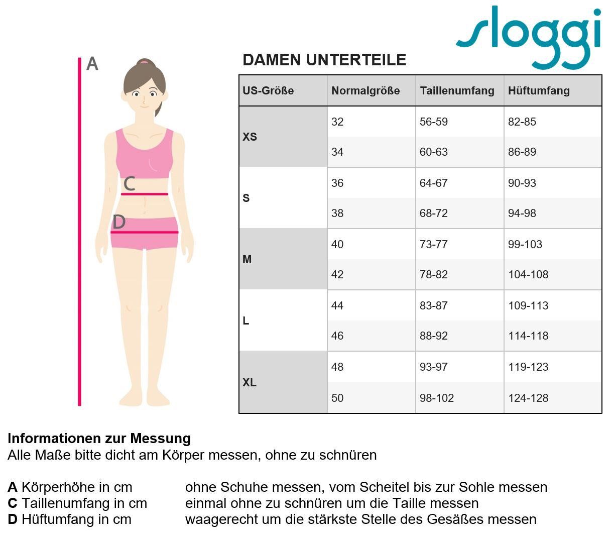 sloggi Taillenslip Double Comfort komfortabler, moderner Schnitt, Komfortplus