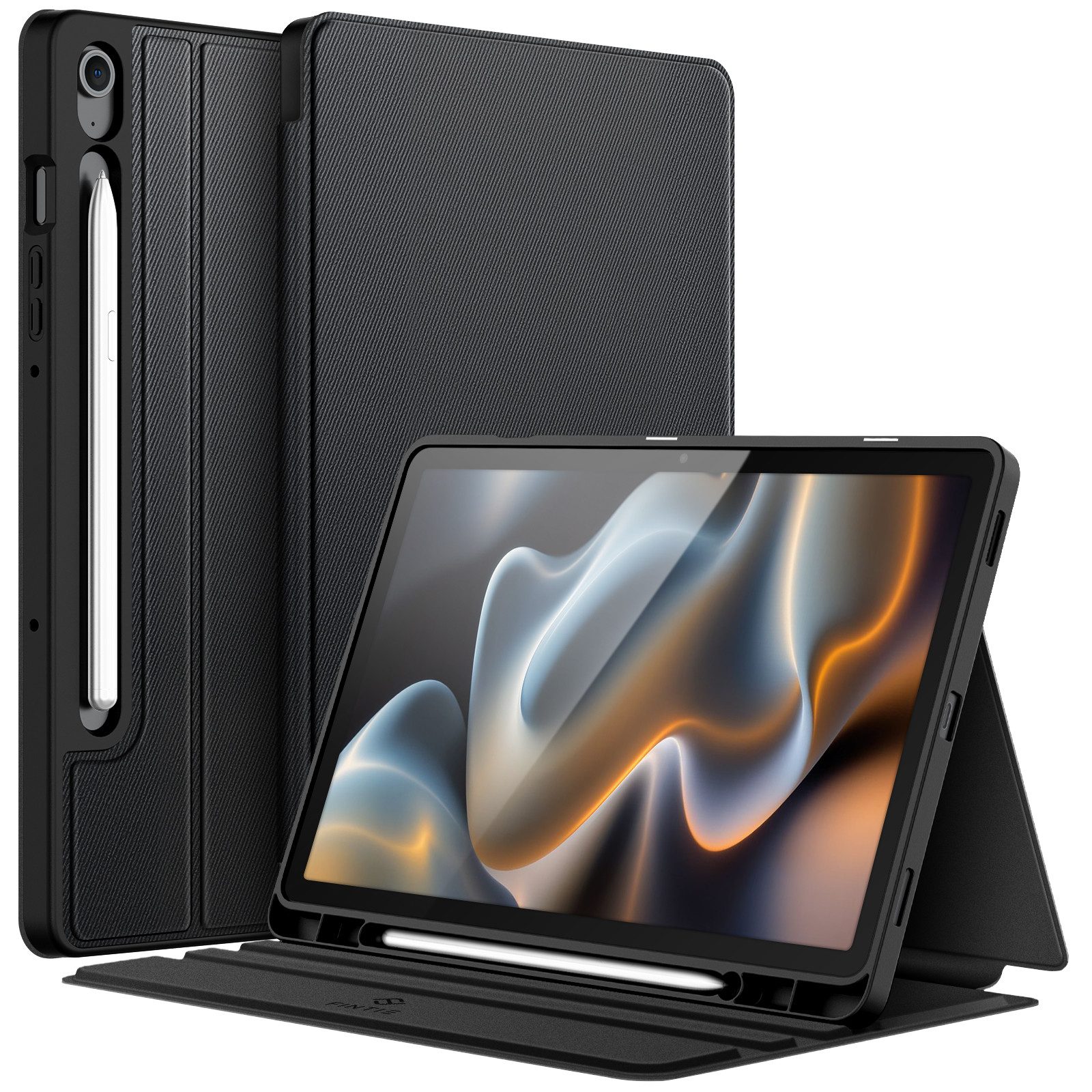 Fintie Tablet-Hülle für Samsung Galaxy Tab S10 Lite/S10 FE 10.9" 2025/S9 FE 10.9"/S9 11", mit S Pen Halter, Slim TPU Folio Tablet Schutzhülle mit Standfunktion