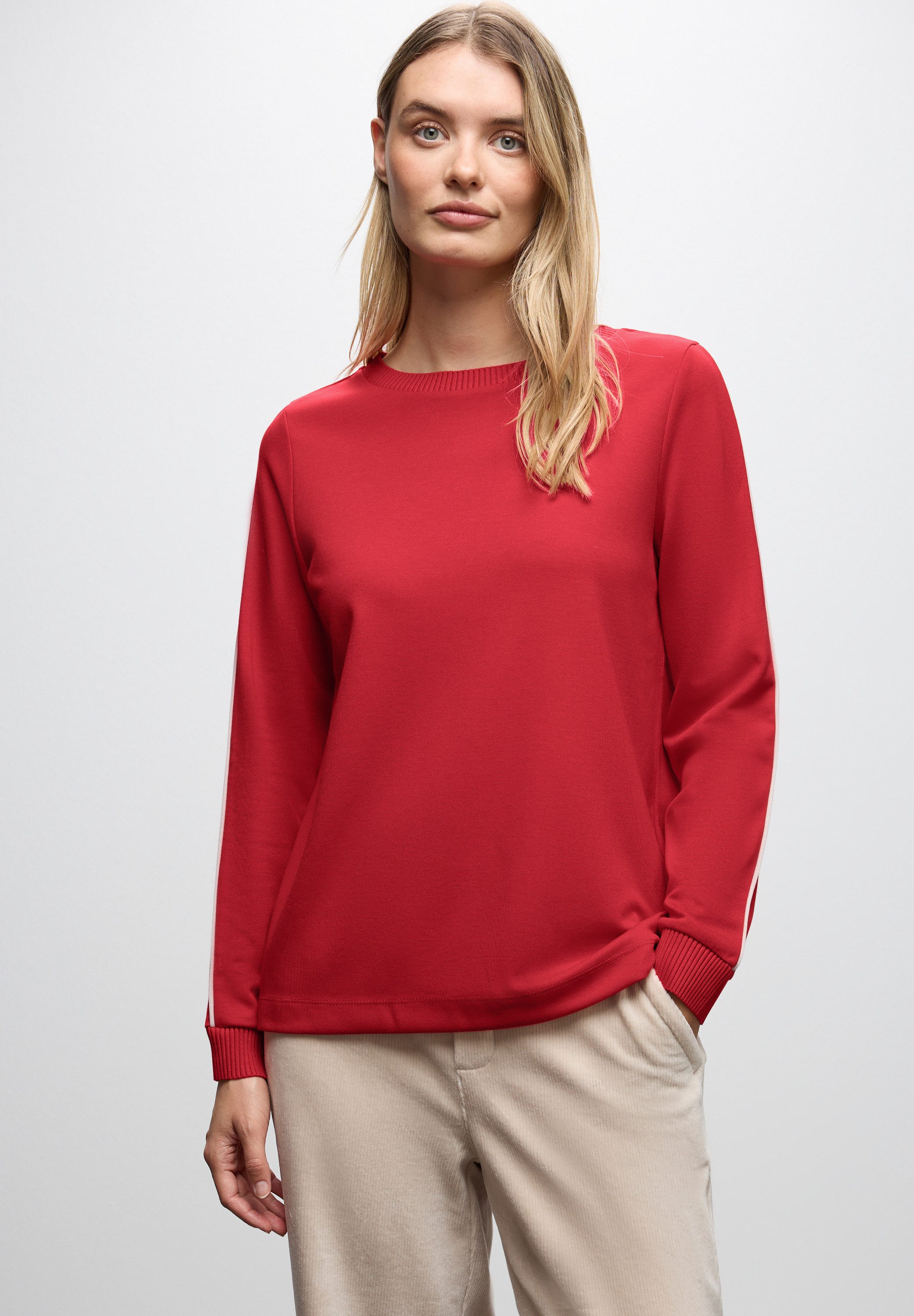 STREET ONE Langarmshirt mit U-Boot-Ausschnitt günstig online kaufen