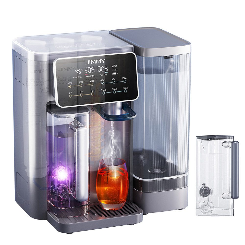 Jimmy Wasserfilter R9 Arbeitsplatte Umkehrosmose- Wasserfilter, 3-Sekunden-Sofort-Erwärmung, 7-stufige präzise Temperaturregelung