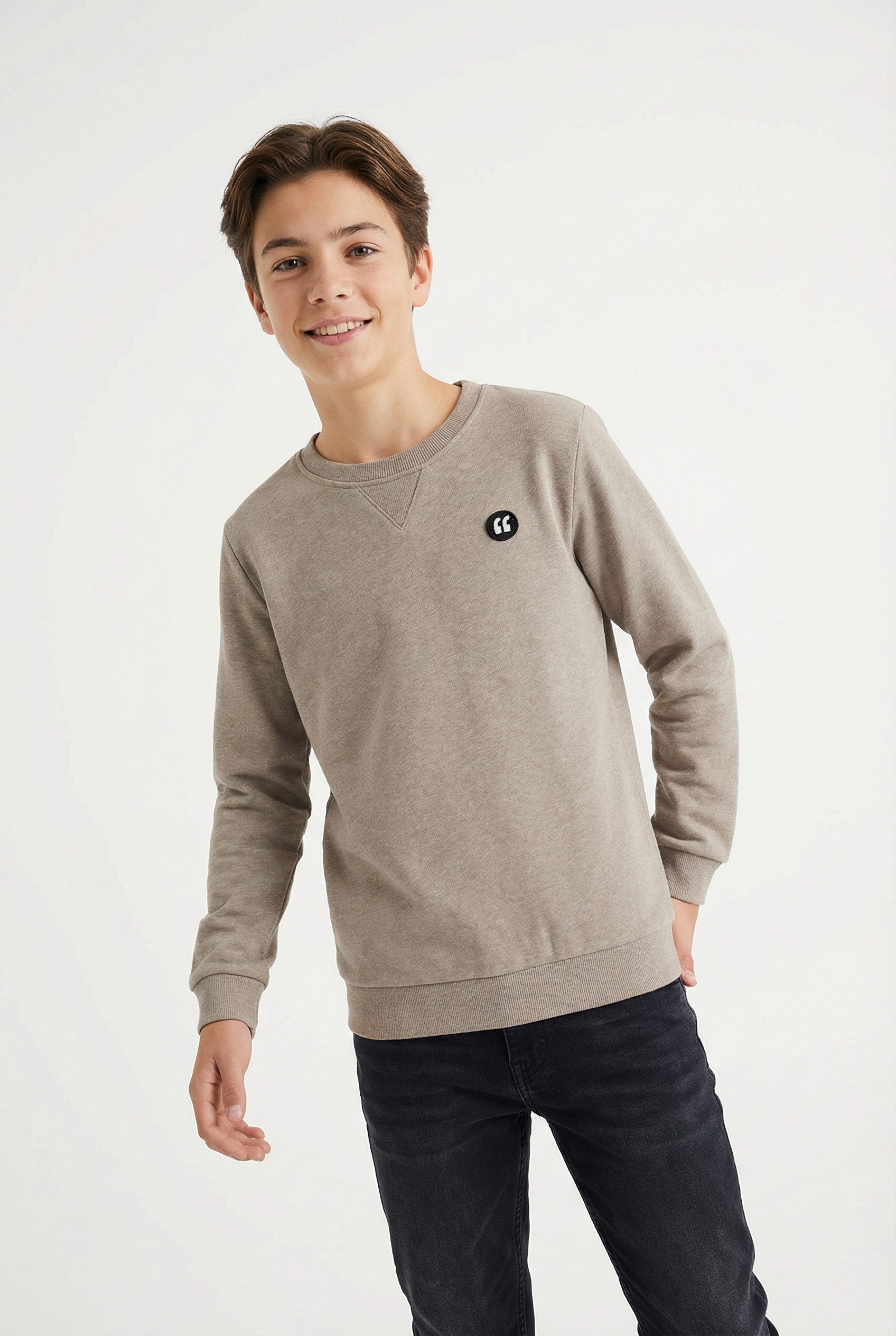 Name It Sweatshirt NKMVIMO für Jungen mit Bündchen und klassischer Form unifarben, casual, regular fit, Baumwollmischung, Rundhals