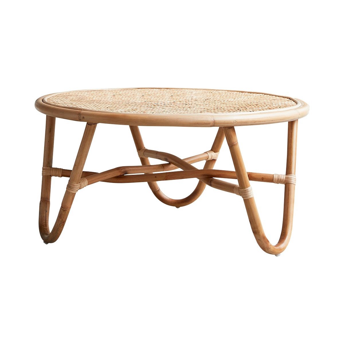Tikamoon Couchtisch Couchtisch aus Rattanstäben 80 günstig online kaufen