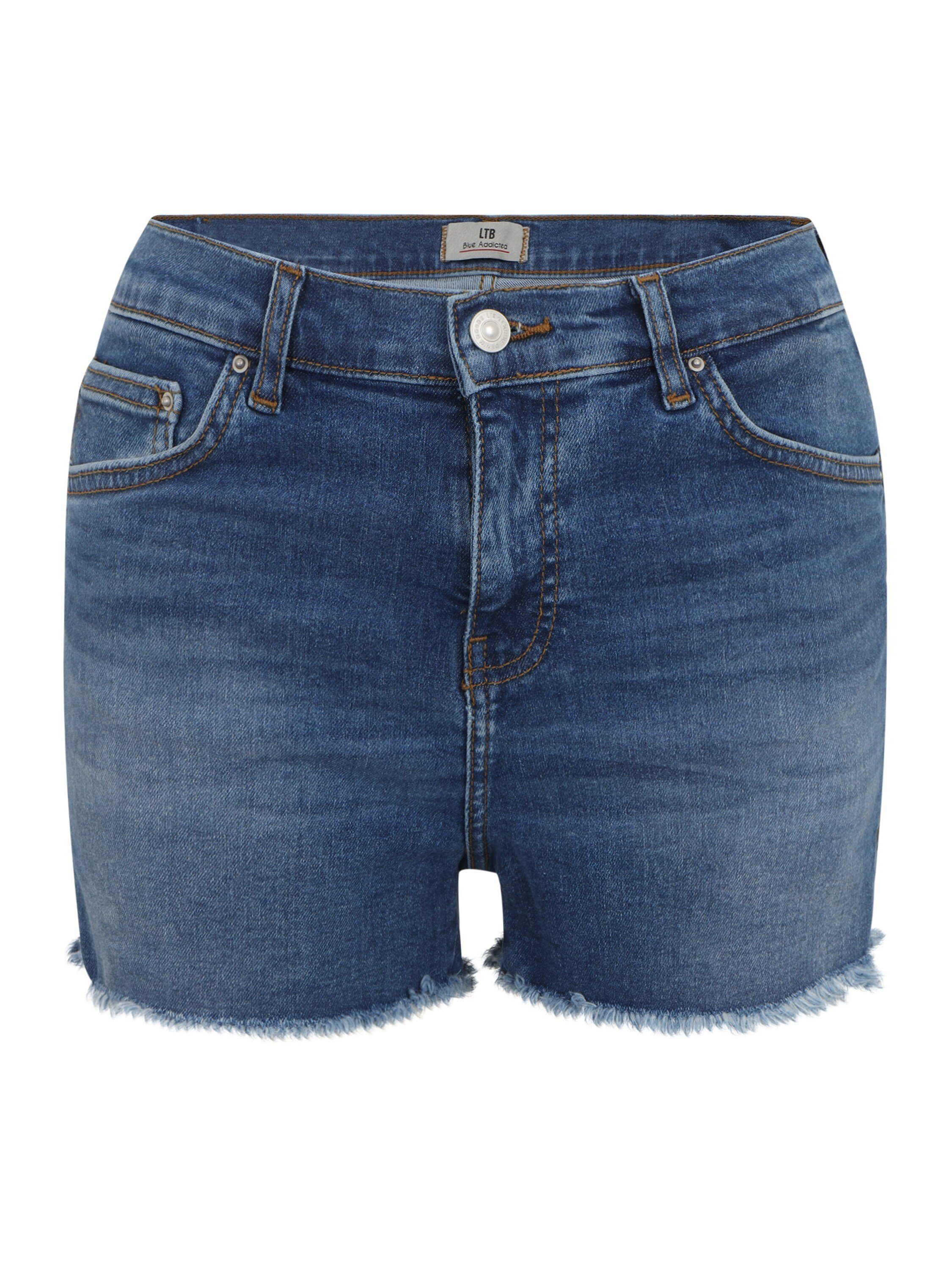 LTB Jeansshorts Layla (1-tlg) Patches, Weiteres Detail, Fransen