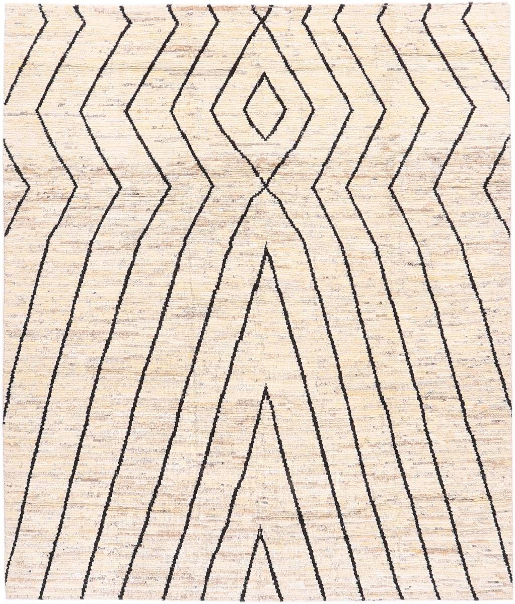 Moderner Trading, Orientteppich, 20 Handgeknüpfter Atlas Orientteppich Nain mm Maroccan Berber 252x296 rechteckig, Höhe: