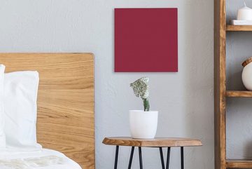 OneMillionCanvasses® Leinwandbild Braun - Rot - Gemustert, (1 St), Leinwand Bilder für Wohnzimmer Schlafzimmer