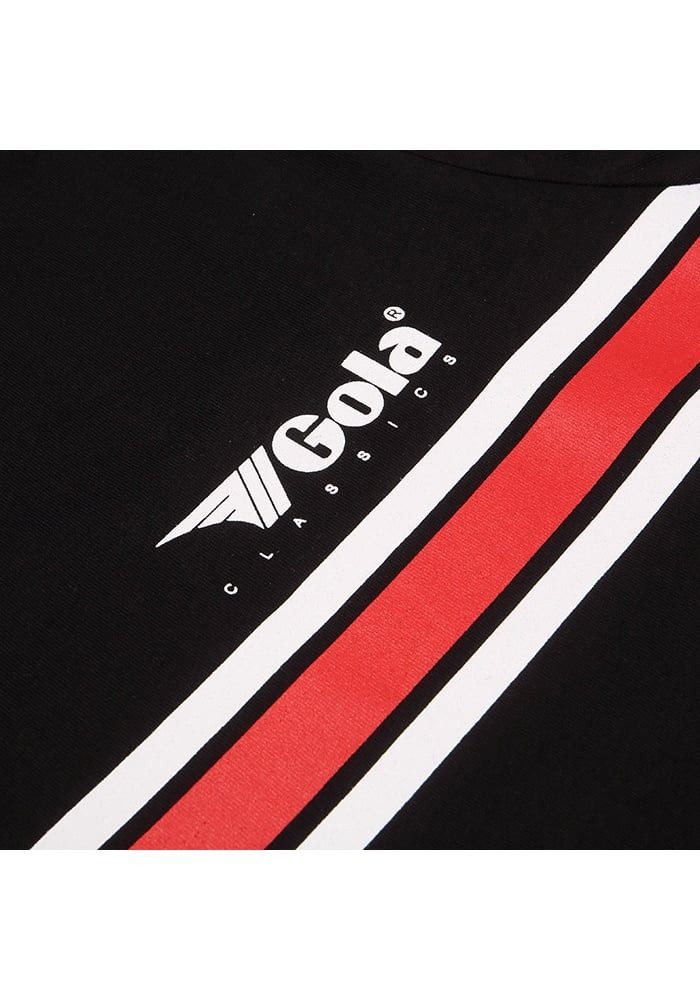 Gola T-Shirt Stripe Logo (100% Baumwolle) schwarz Herren