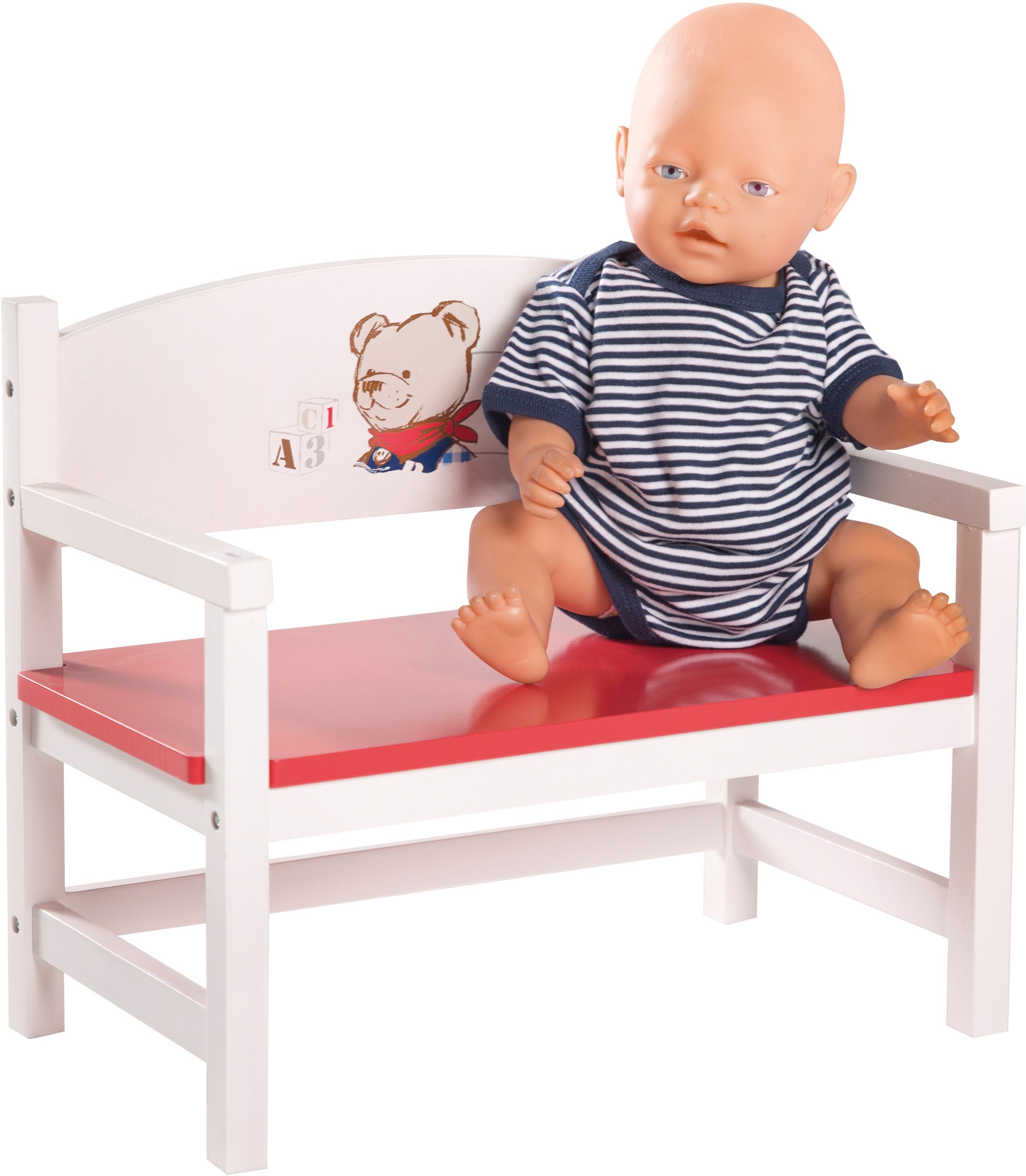 roba® Puppenmöbel Puppenbank Teddy College günstig online kaufen