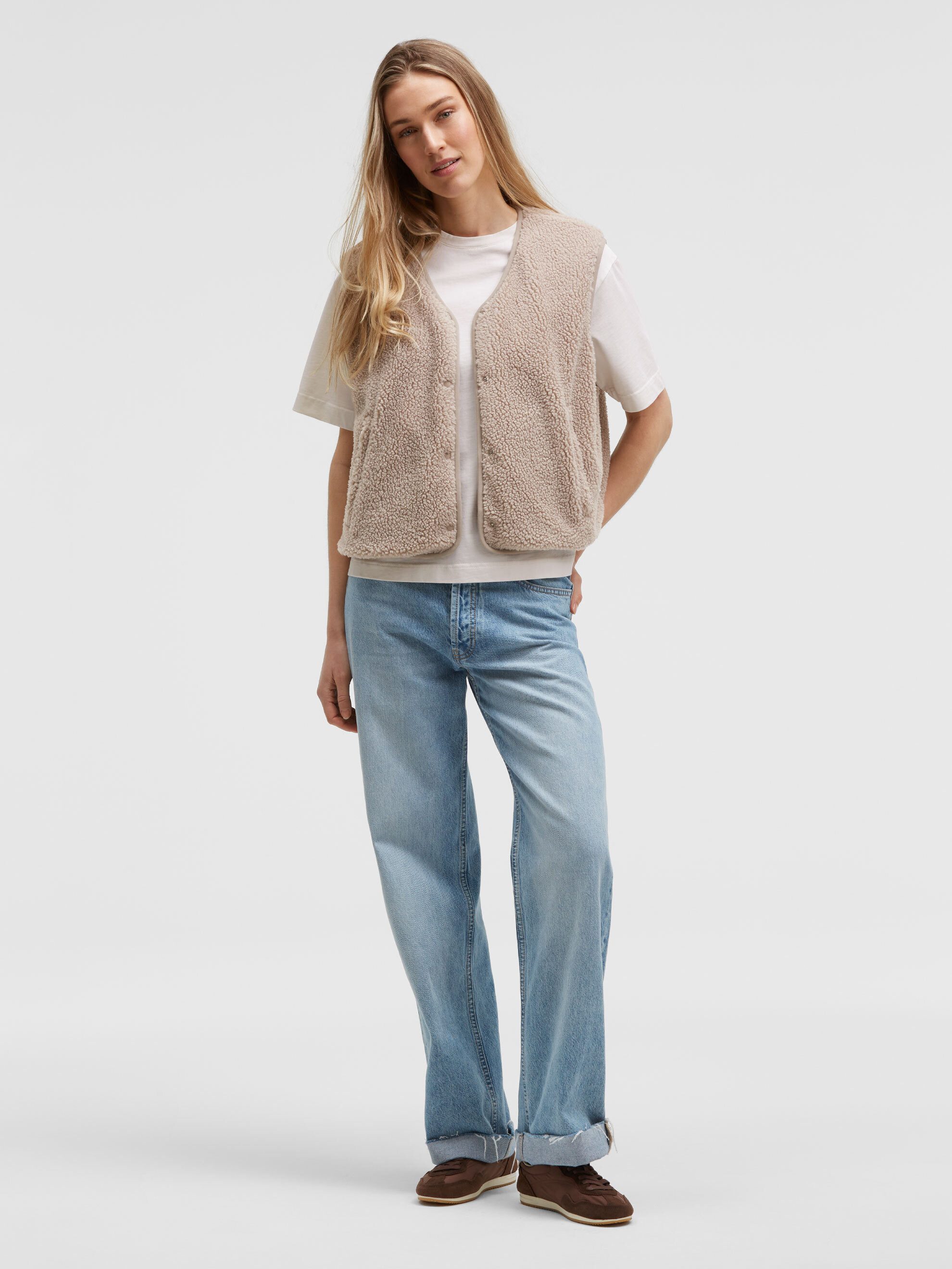 SENSES.THE LABEL Fleeceweste mit Druckknopfleiste – Bild 4 von 5