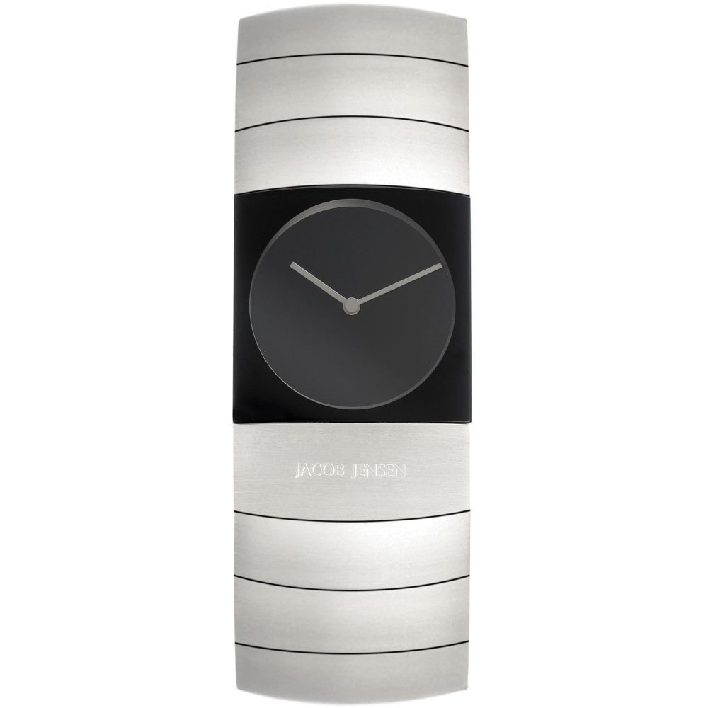 Jacob Jensen Titanuhr JACOB JENSEN Damen Armbanduhr ARC 580 schwarz B. 22 mm Titanband