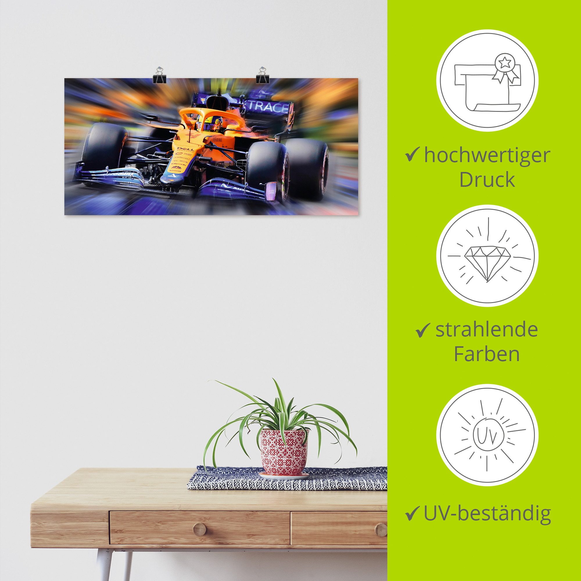 Artland Wandbild Papaya zählt !, Funsport (1 St), als Alubild, Leinwandbild, Poster, Wandaufkleber in verschied. Größen